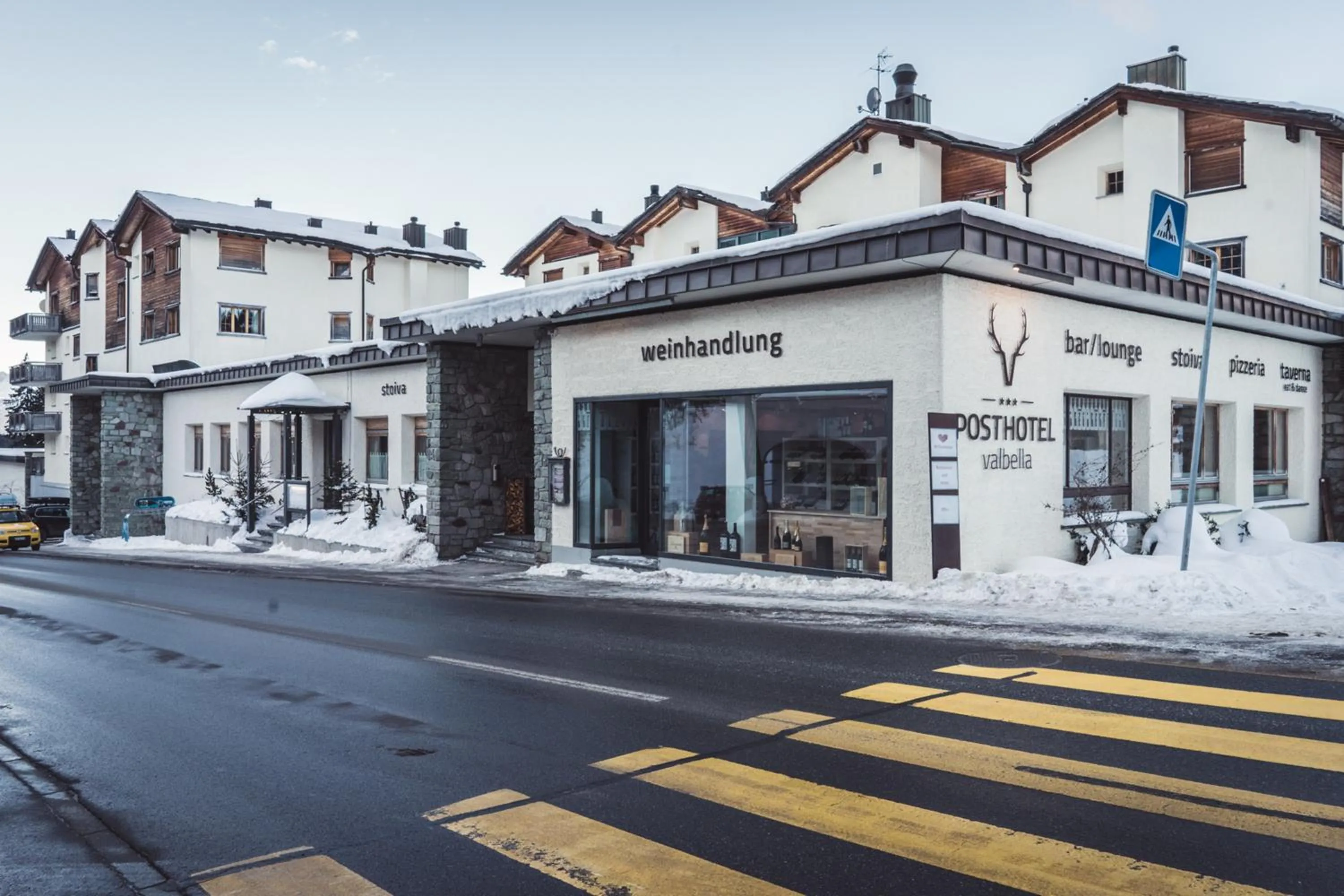 Facade/entrance in Posthotel Valbella - Berge, Spa & Wir