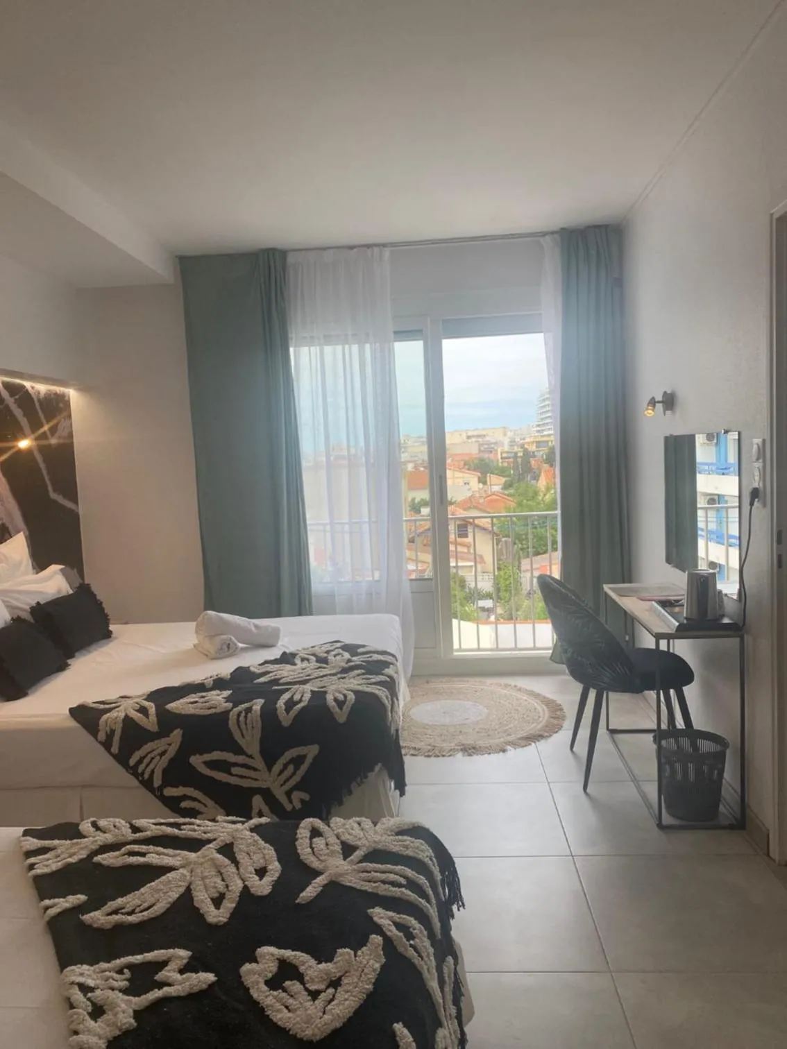 Photo of the whole room, Bed in Hôtel Les Sables - Urban Style - by Logis Hotels