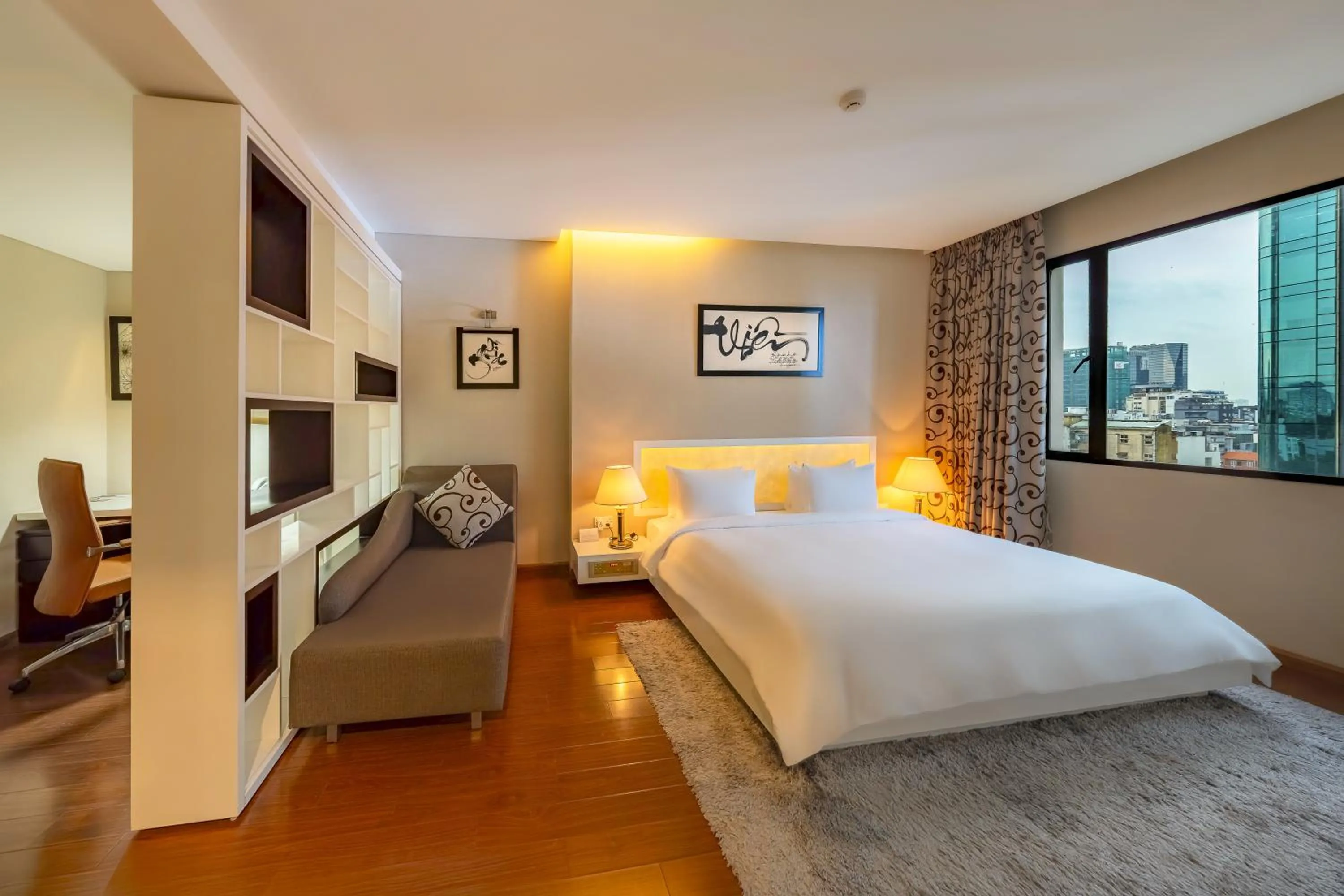 Bed in Saigon Prince Hotel