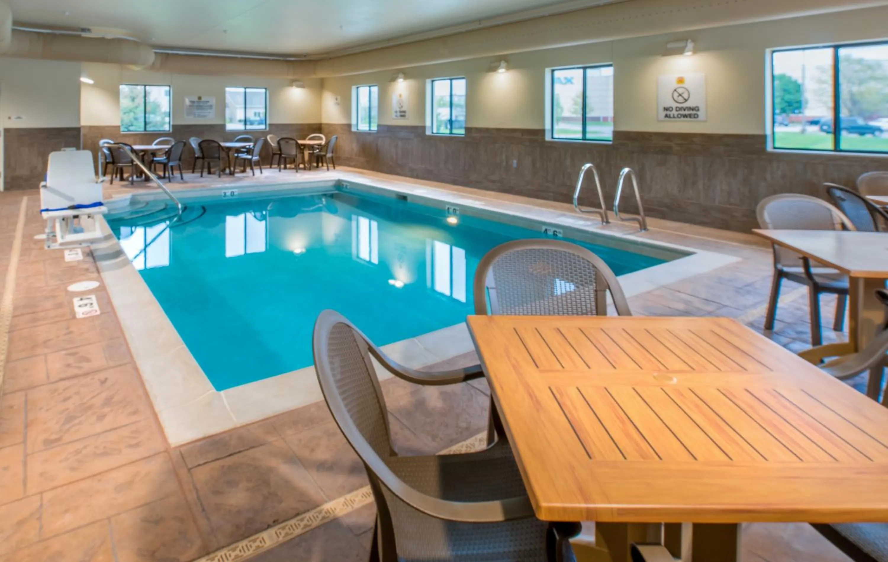 Pool view in My Place Hotel-Council Bluffs/Omaha East, IA