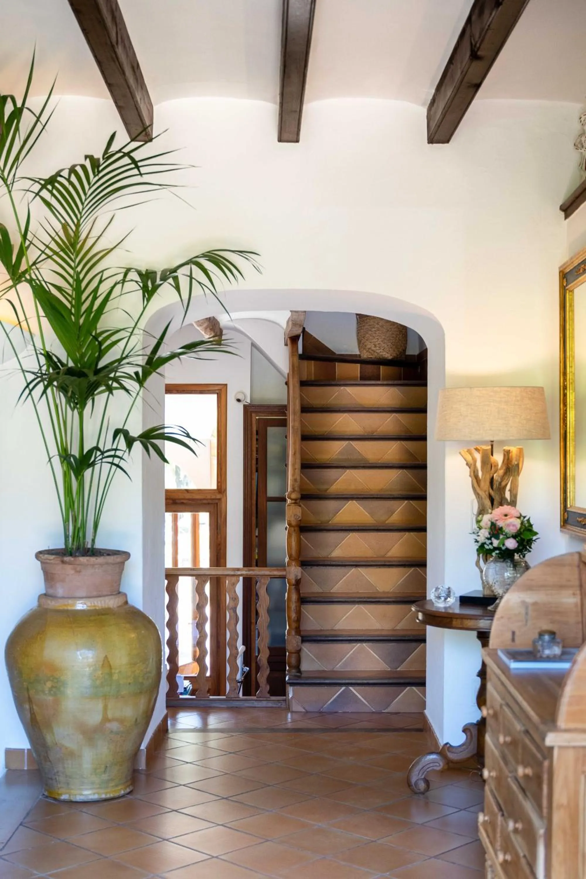 Lobby or reception in Finca Ca'n Quatre