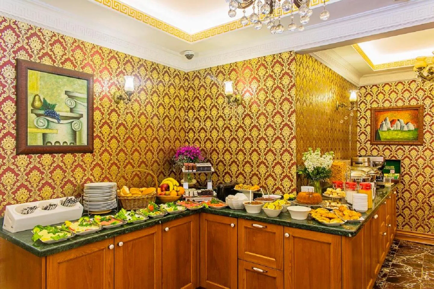 Buffet breakfast in Lausos Hotel Sultanahmet