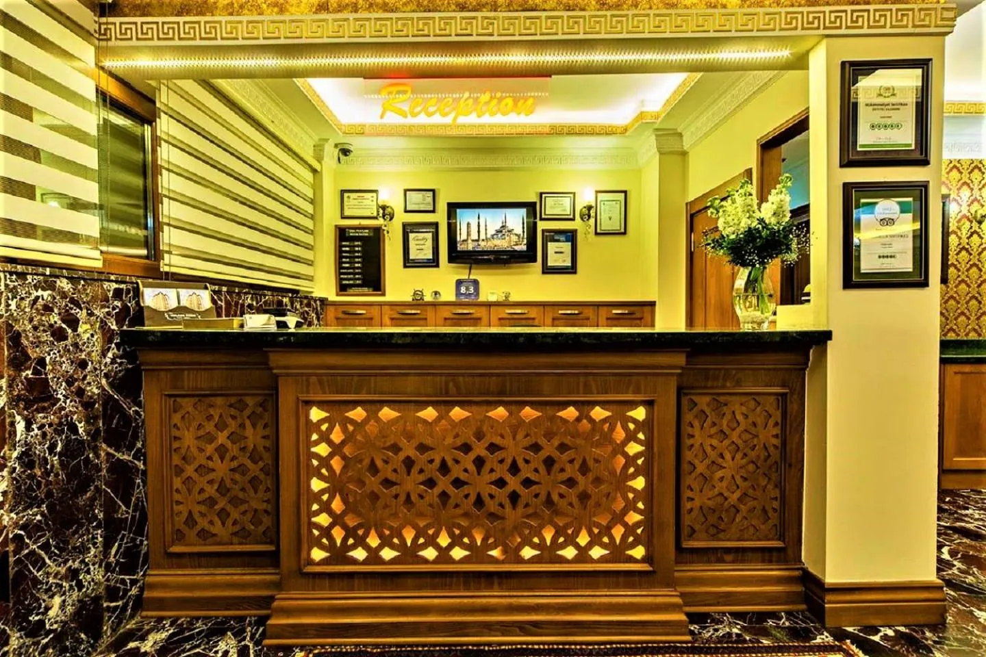 Lobby or reception in Lausos Hotel Sultanahmet