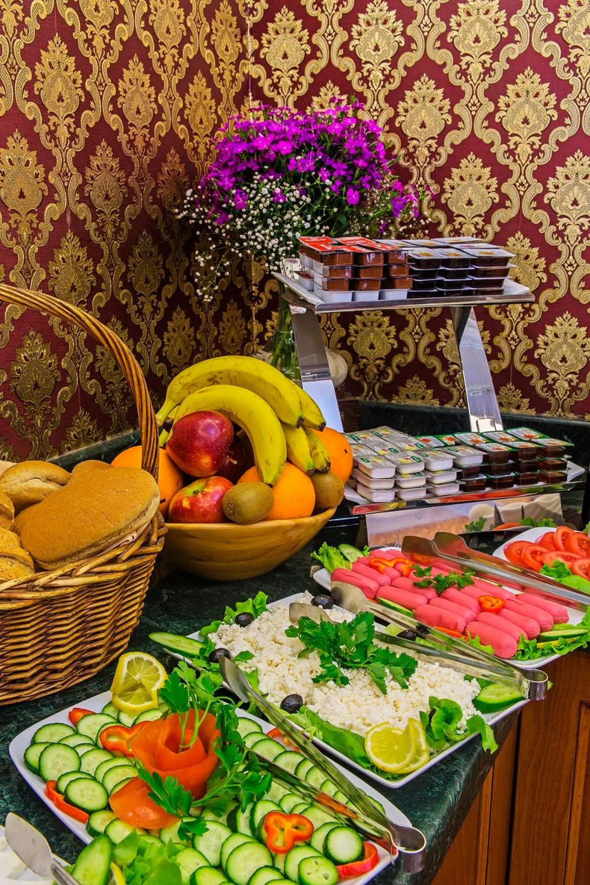 Buffet breakfast in Lausos Hotel Sultanahmet