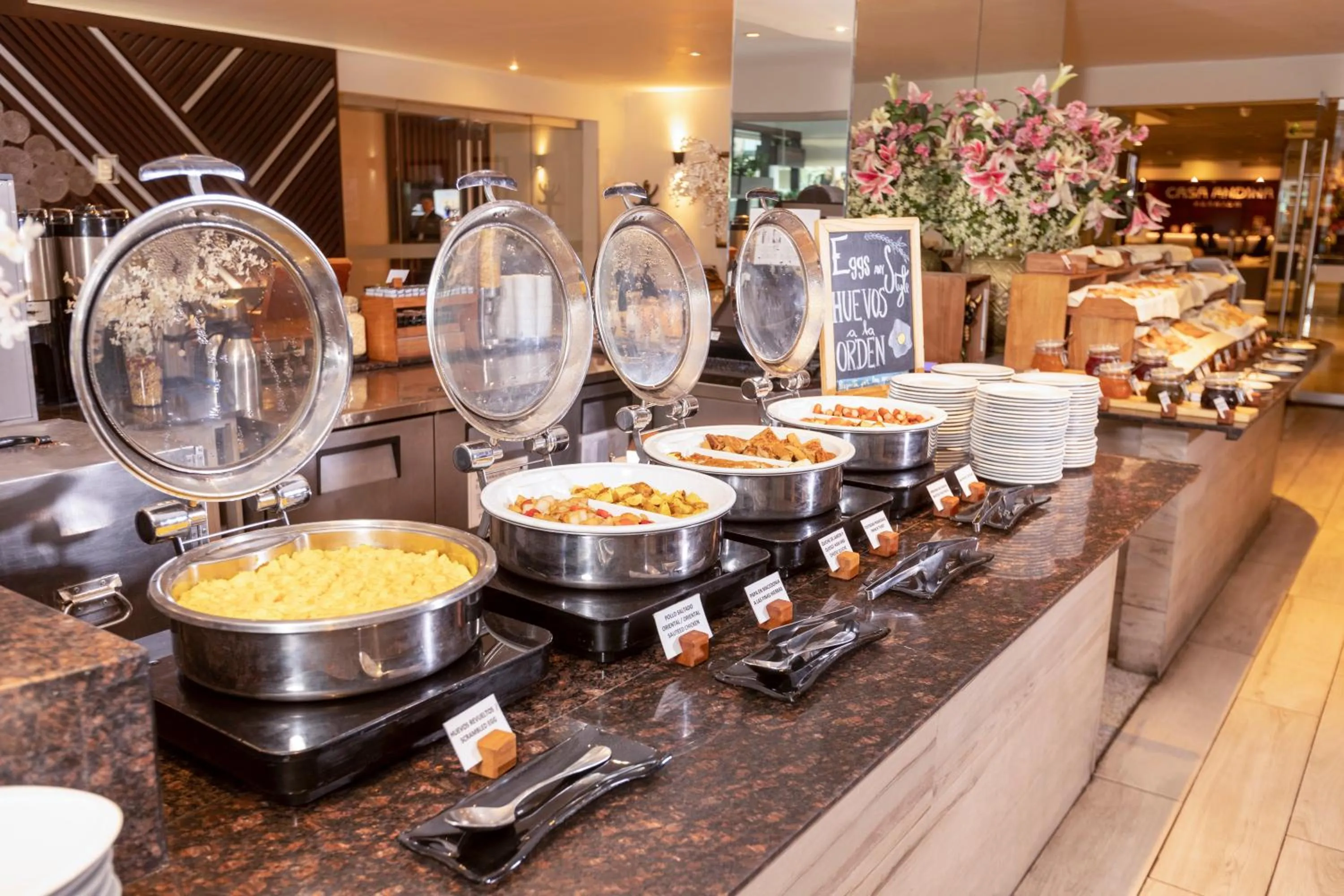 Buffet breakfast in Casa Andina Premium Miraflores