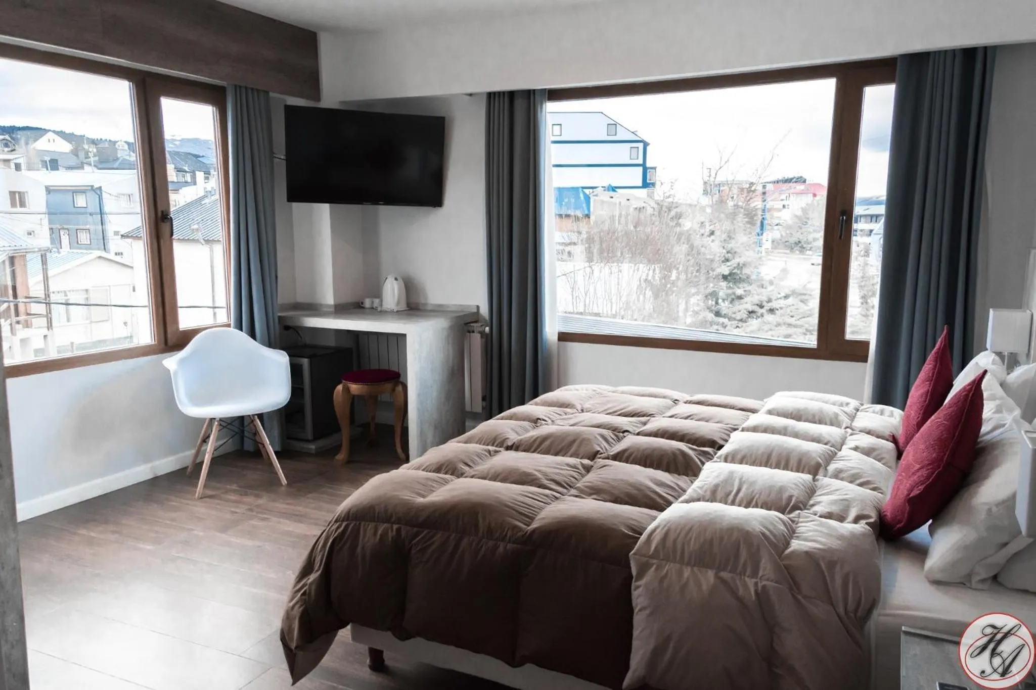 Bed in Hosteria y Restaurante America