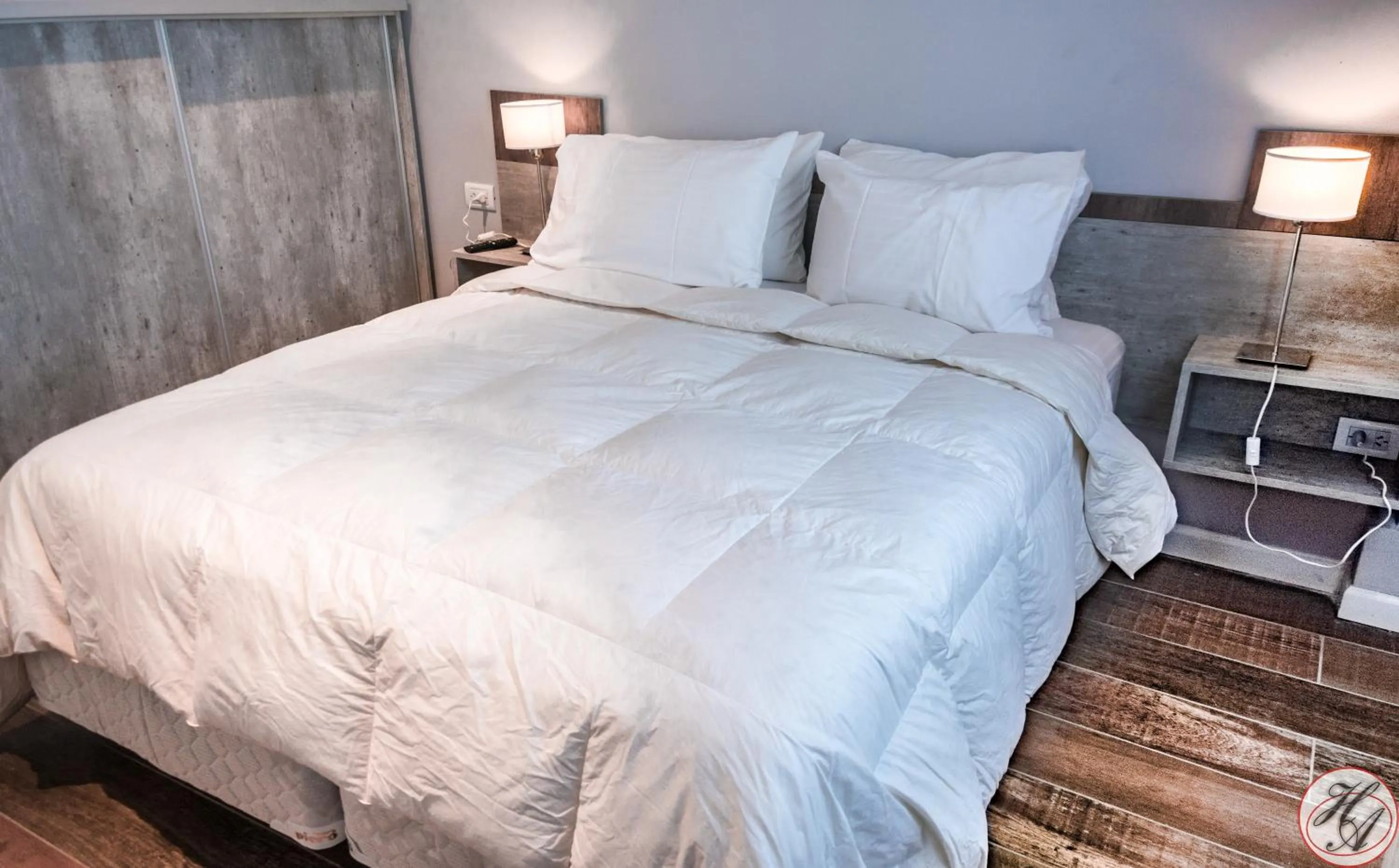 Bed in Hosteria y Restaurante America