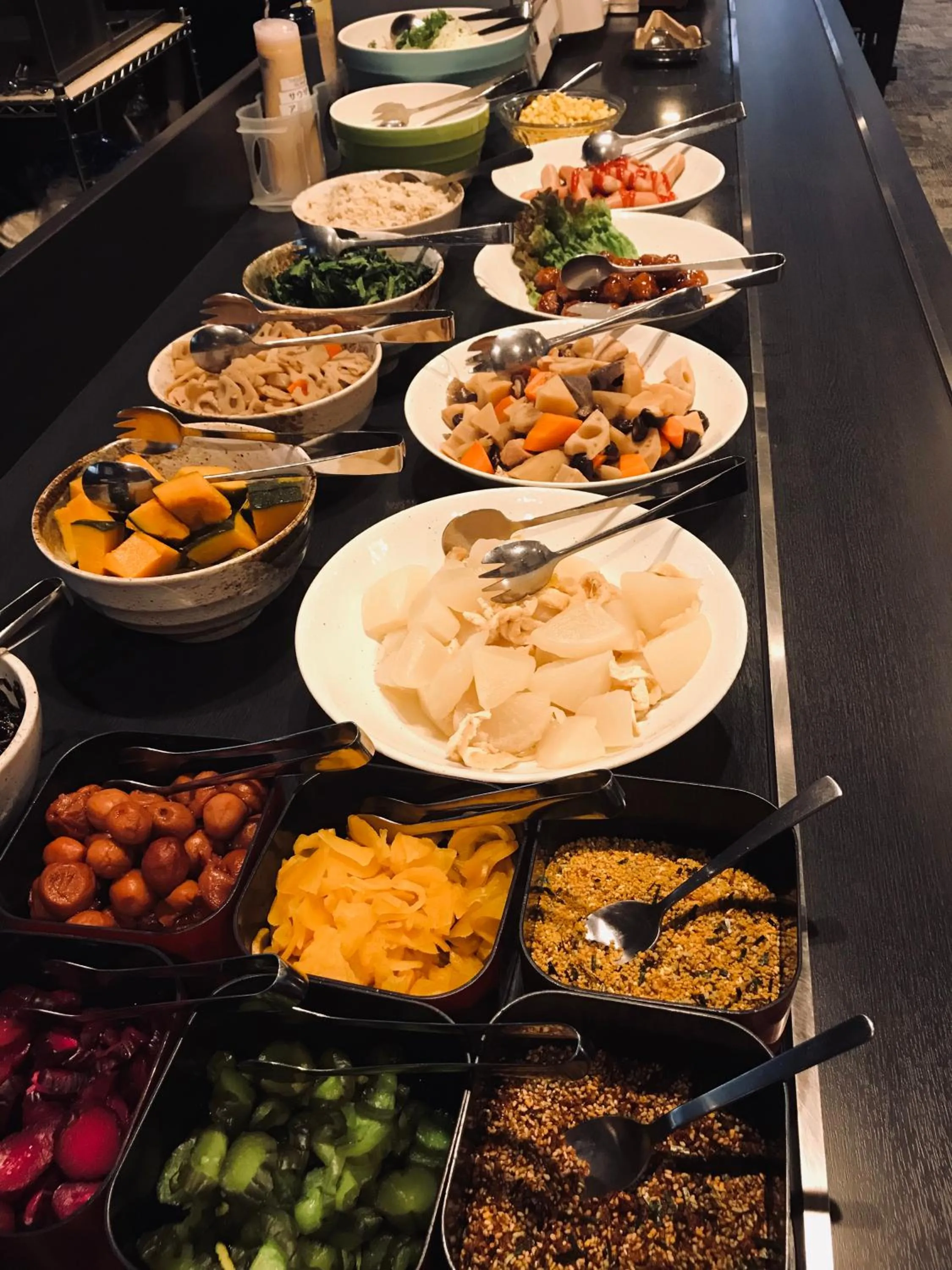 Buffet breakfast in Kyoto Horikawa Inn