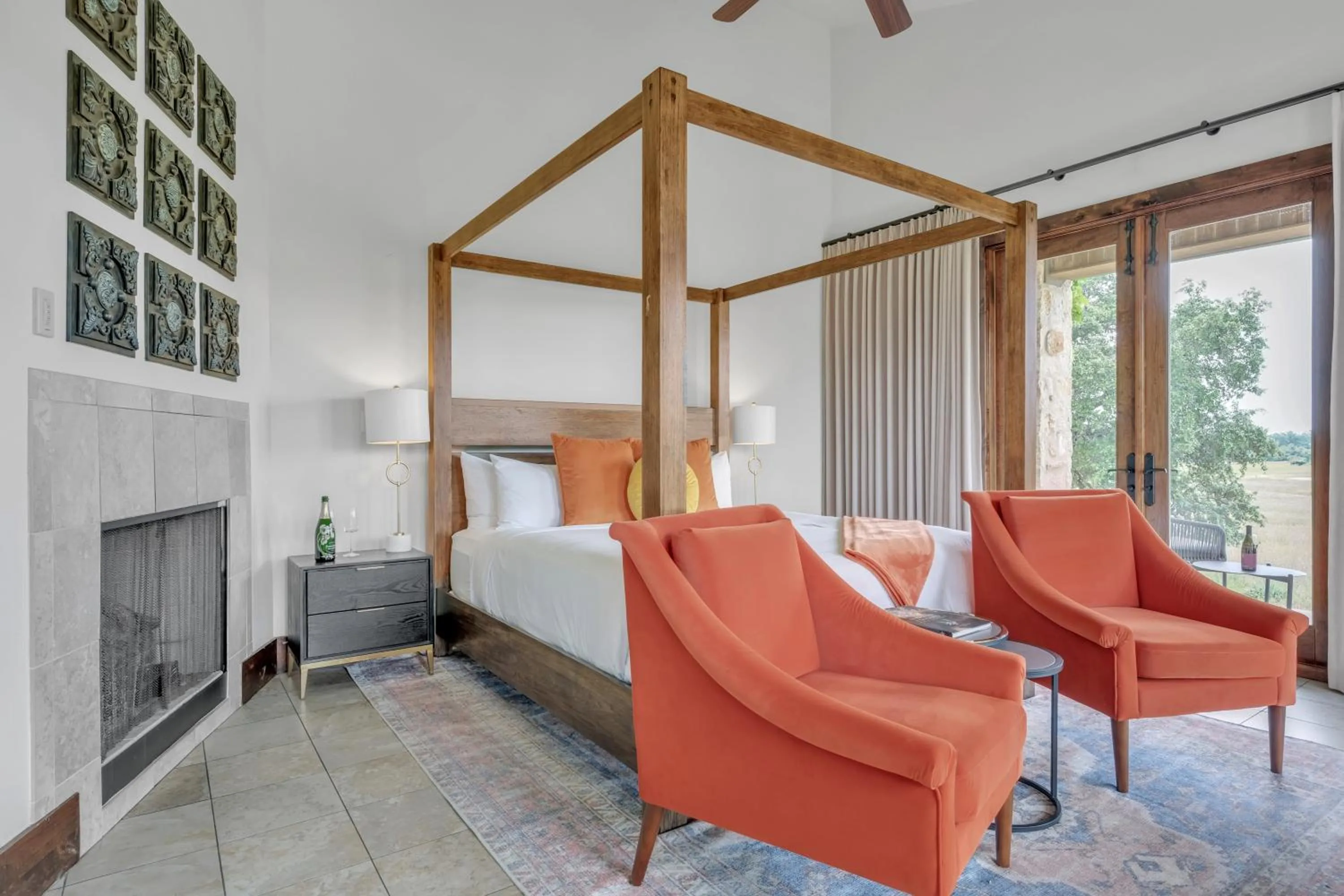 Patio, Bed in The Vineyard at Florence