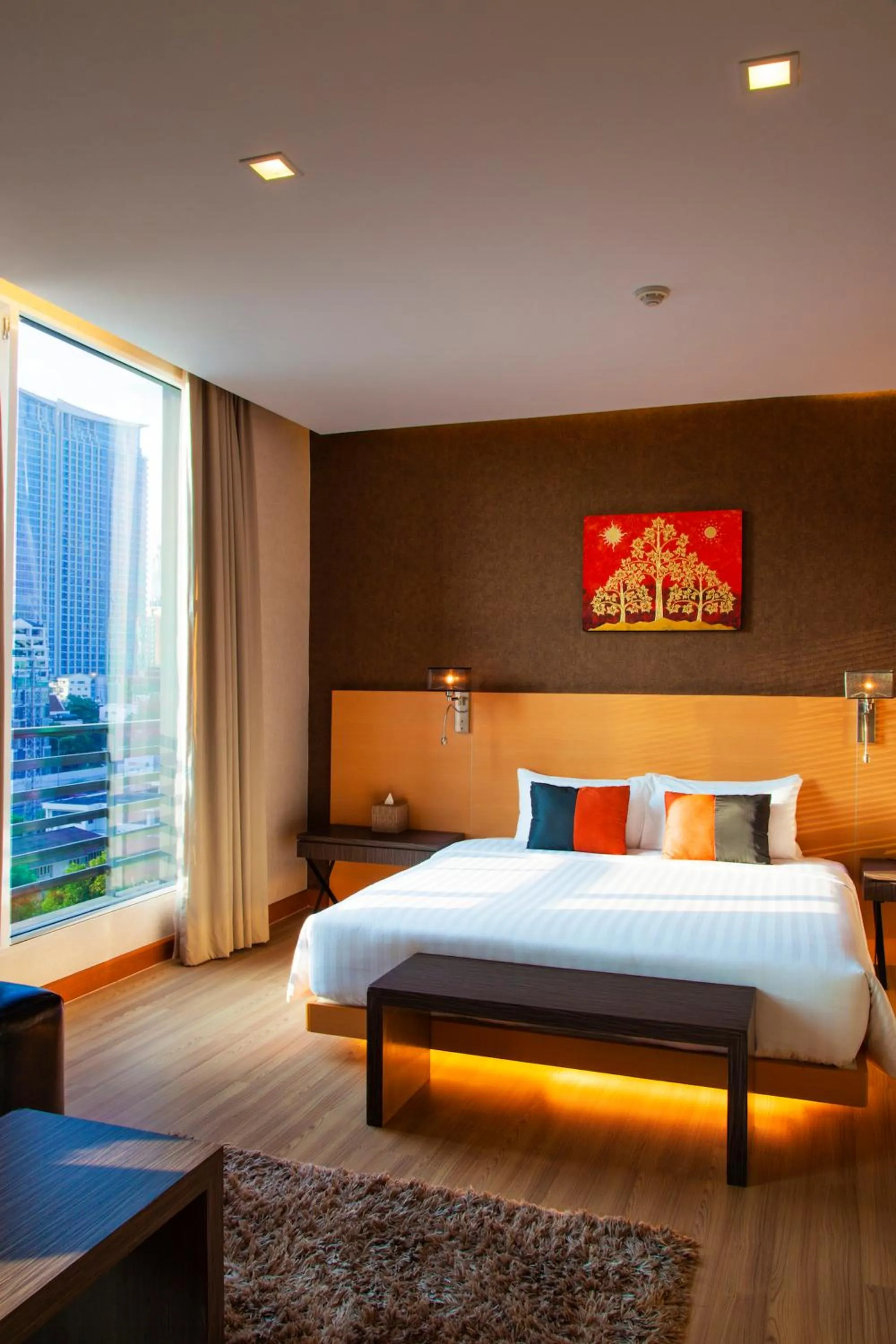 Bed in Hotel Solo, Sukhumvit 2, Bangkok - SHA Extra Plus