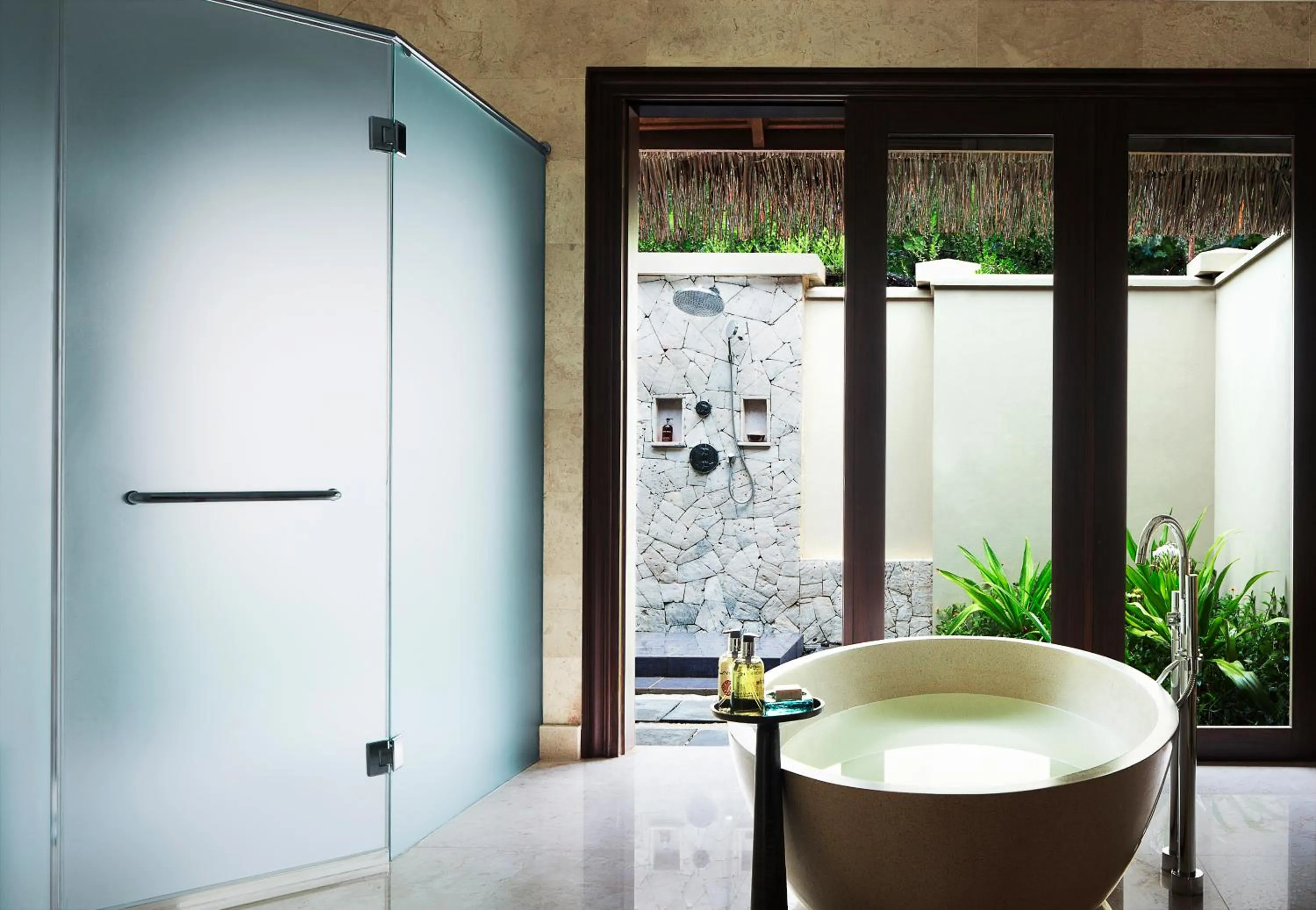 Shower in Taj Exotica Resort & Spa, Maldives