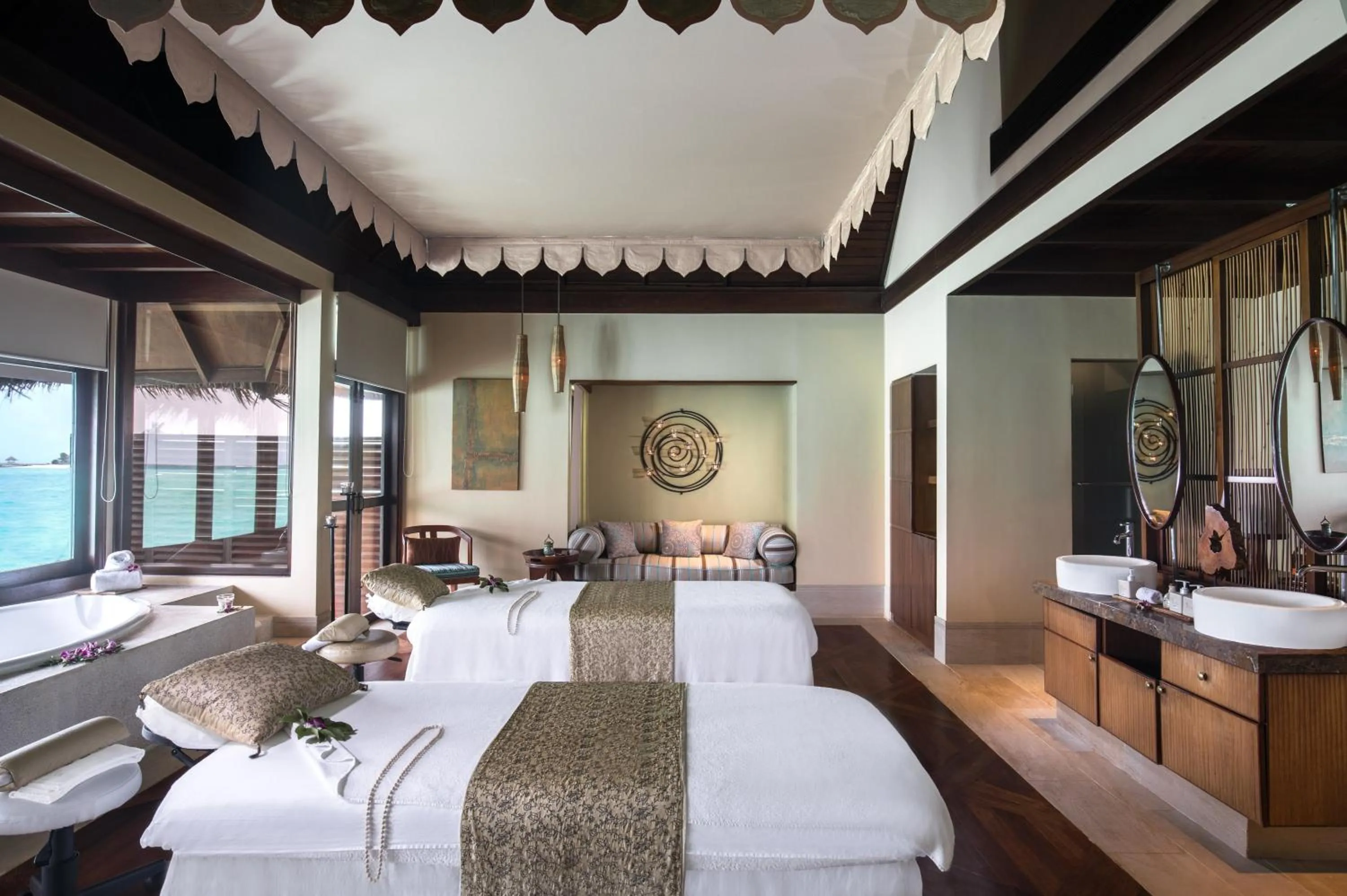 Spa and wellness centre/facilities, Bed in Taj Exotica Resort & Spa, Maldives