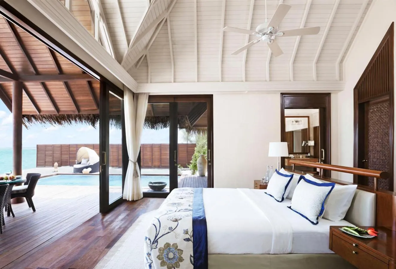 Bed in Taj Exotica Resort & Spa, Maldives