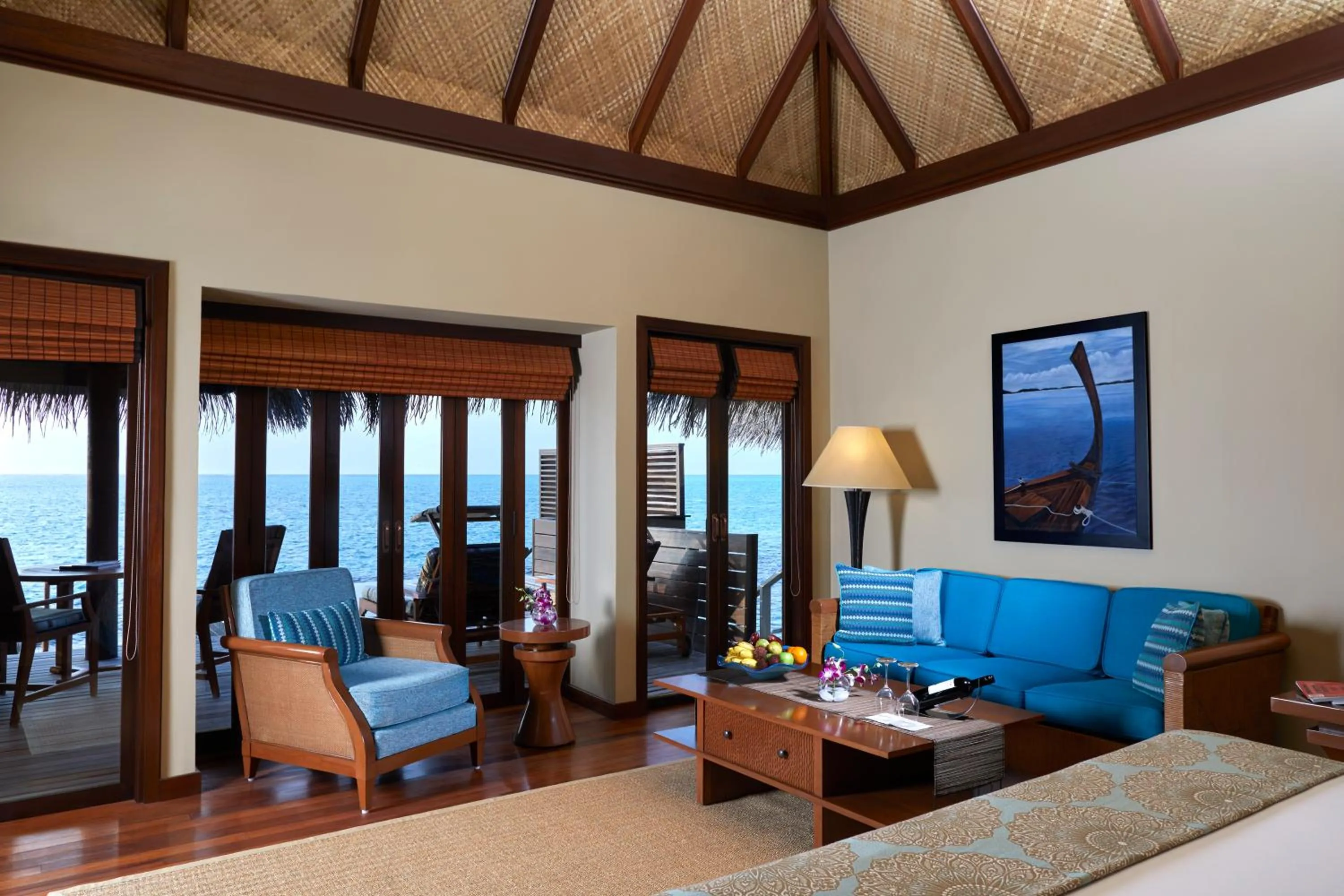 Bed in Taj Exotica Resort & Spa, Maldives