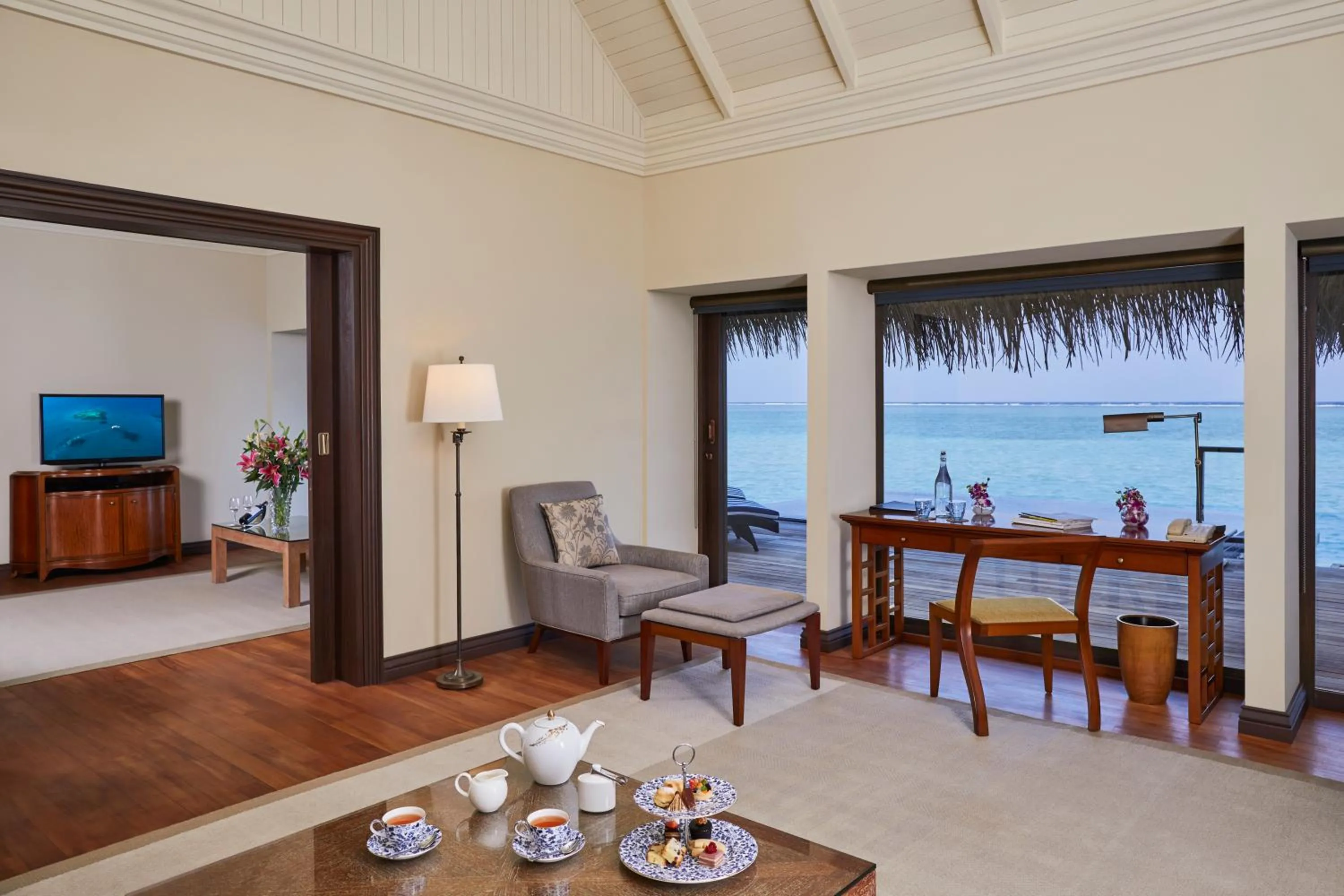 Living room in Taj Exotica Resort & Spa, Maldives