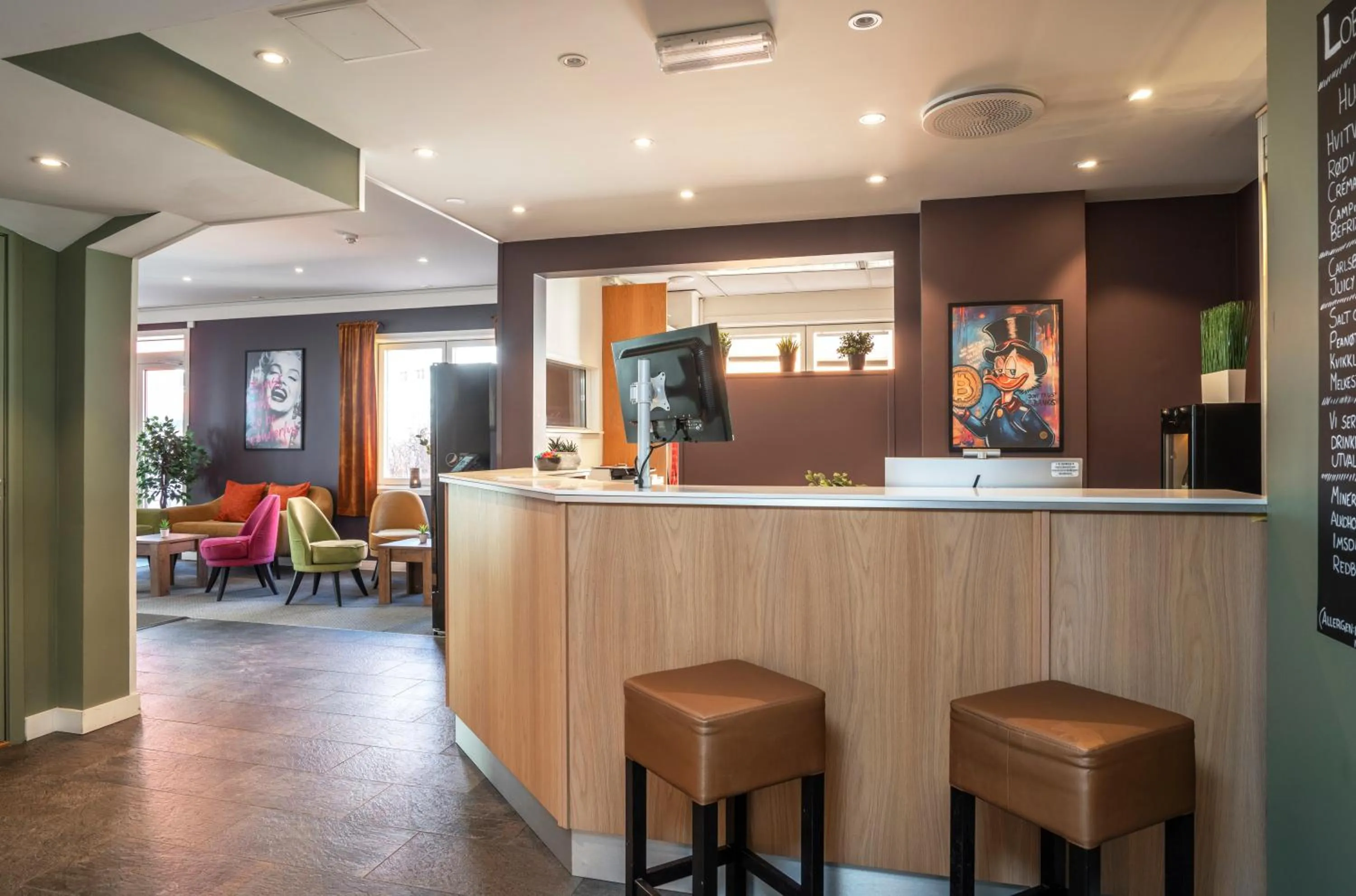 Lobby or reception in Thon Hotel Storgata