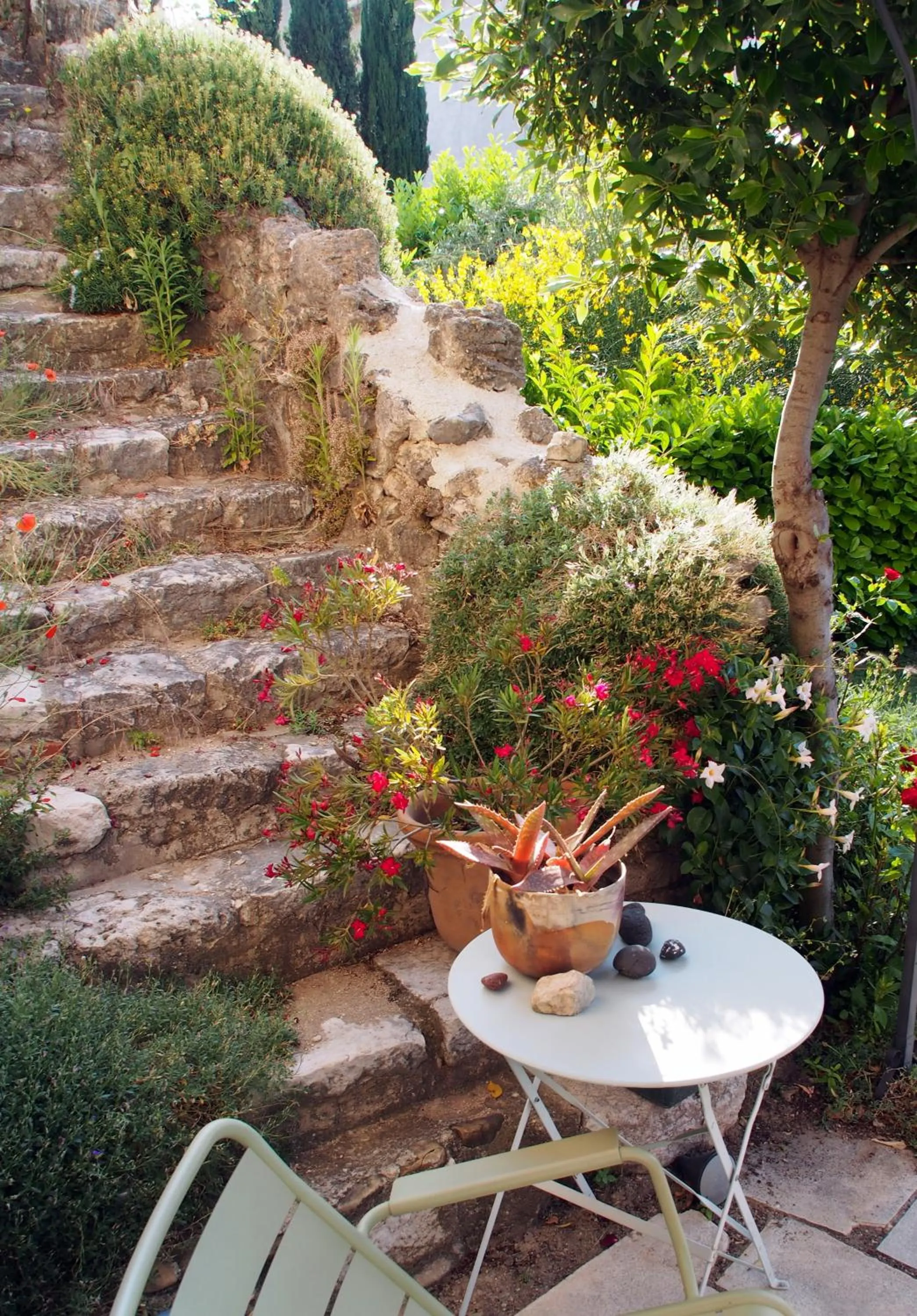 Garden in Hotel Le Moulin du Château