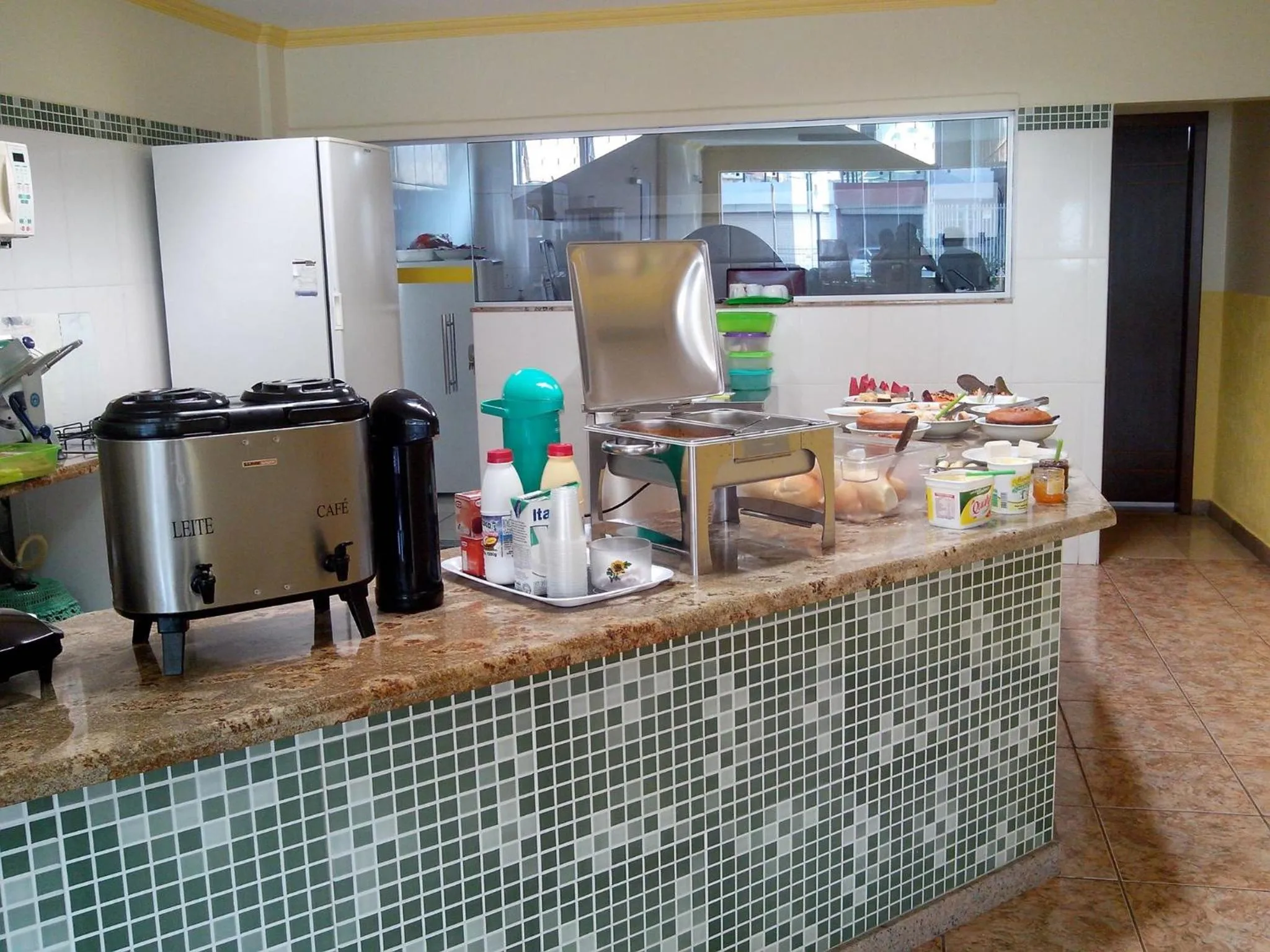 Buffet breakfast in Brasil Center Hotel