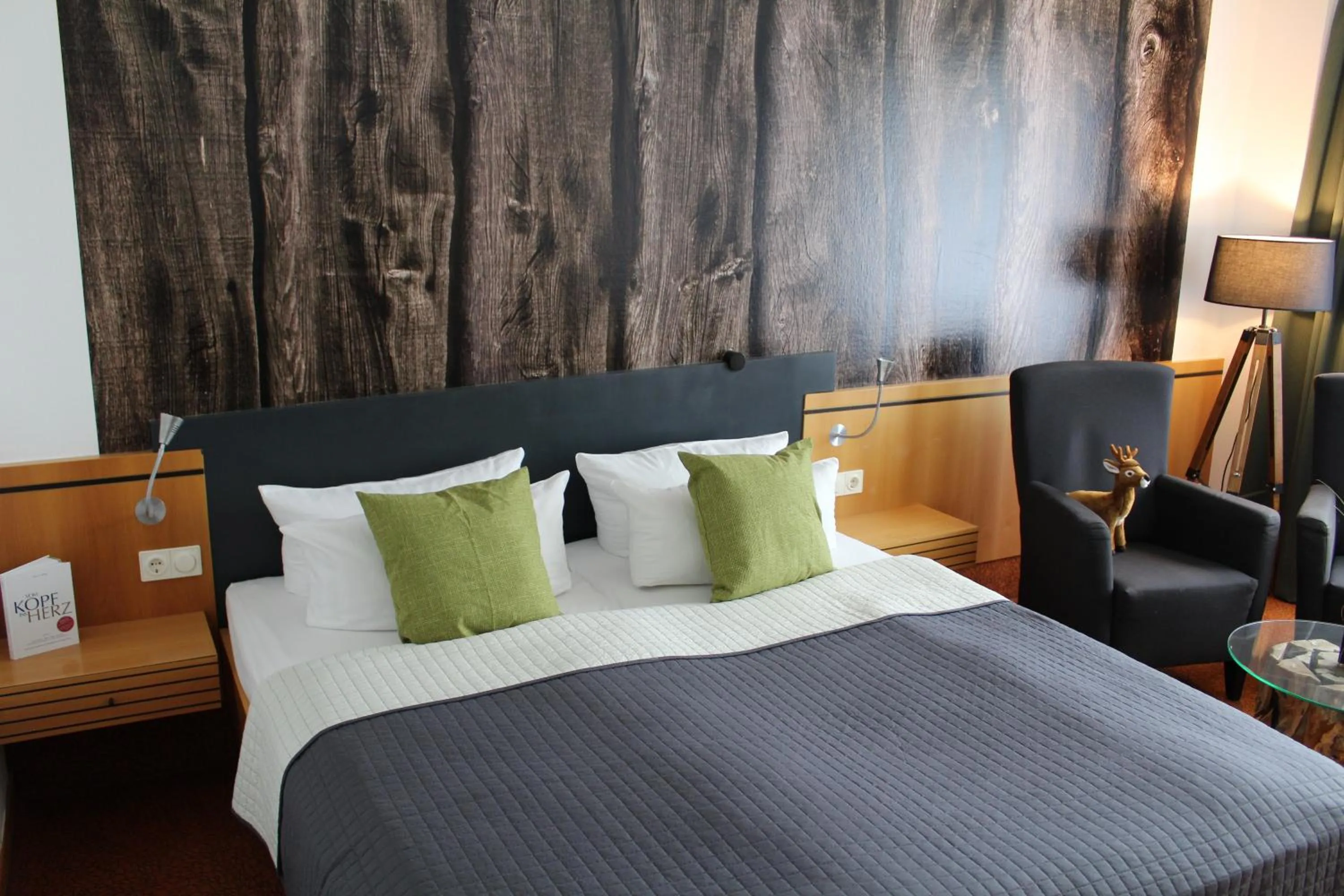 Bed in Hotel Rennsteig