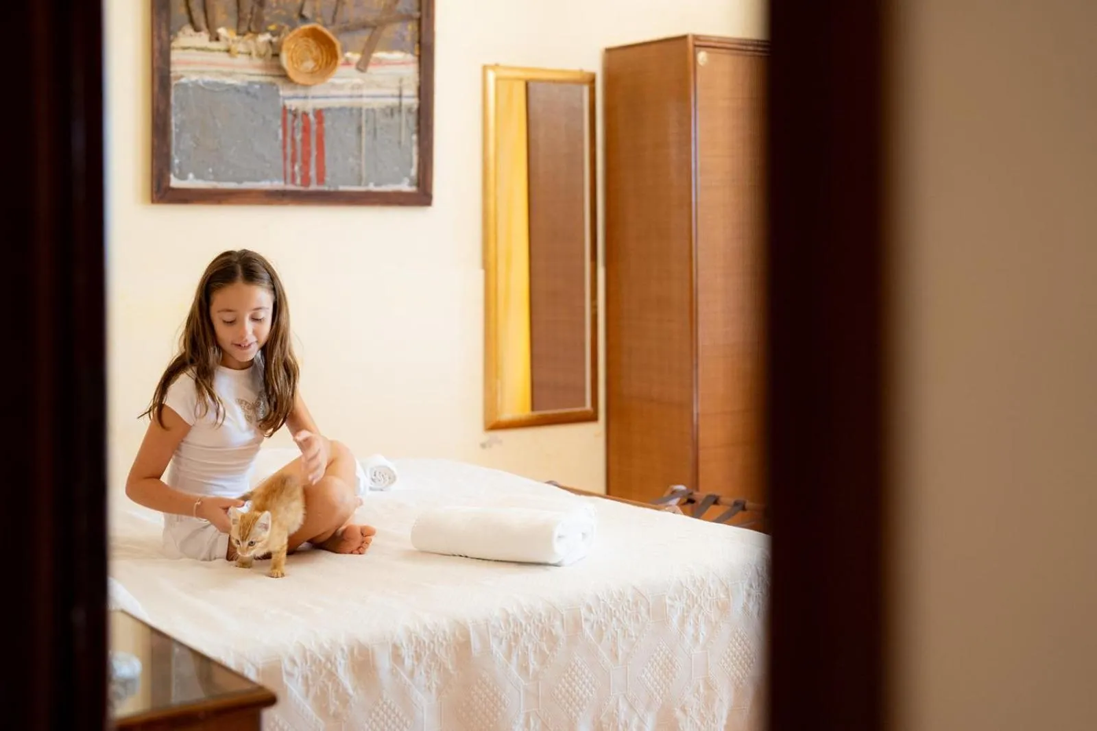 Bed in Triscinamare Hotel Residence