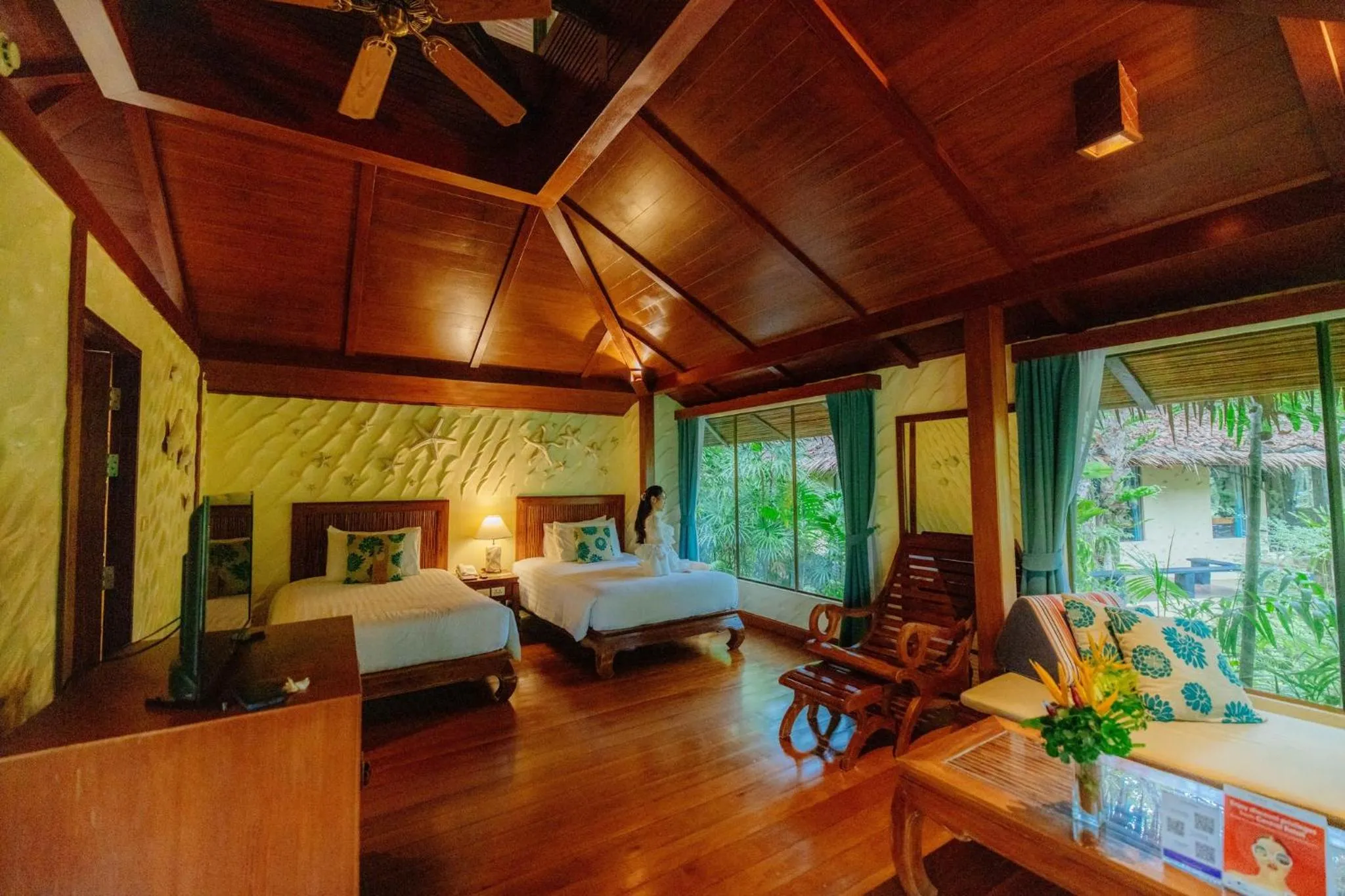 Bed in Centara Koh Chang Tropicana Resort