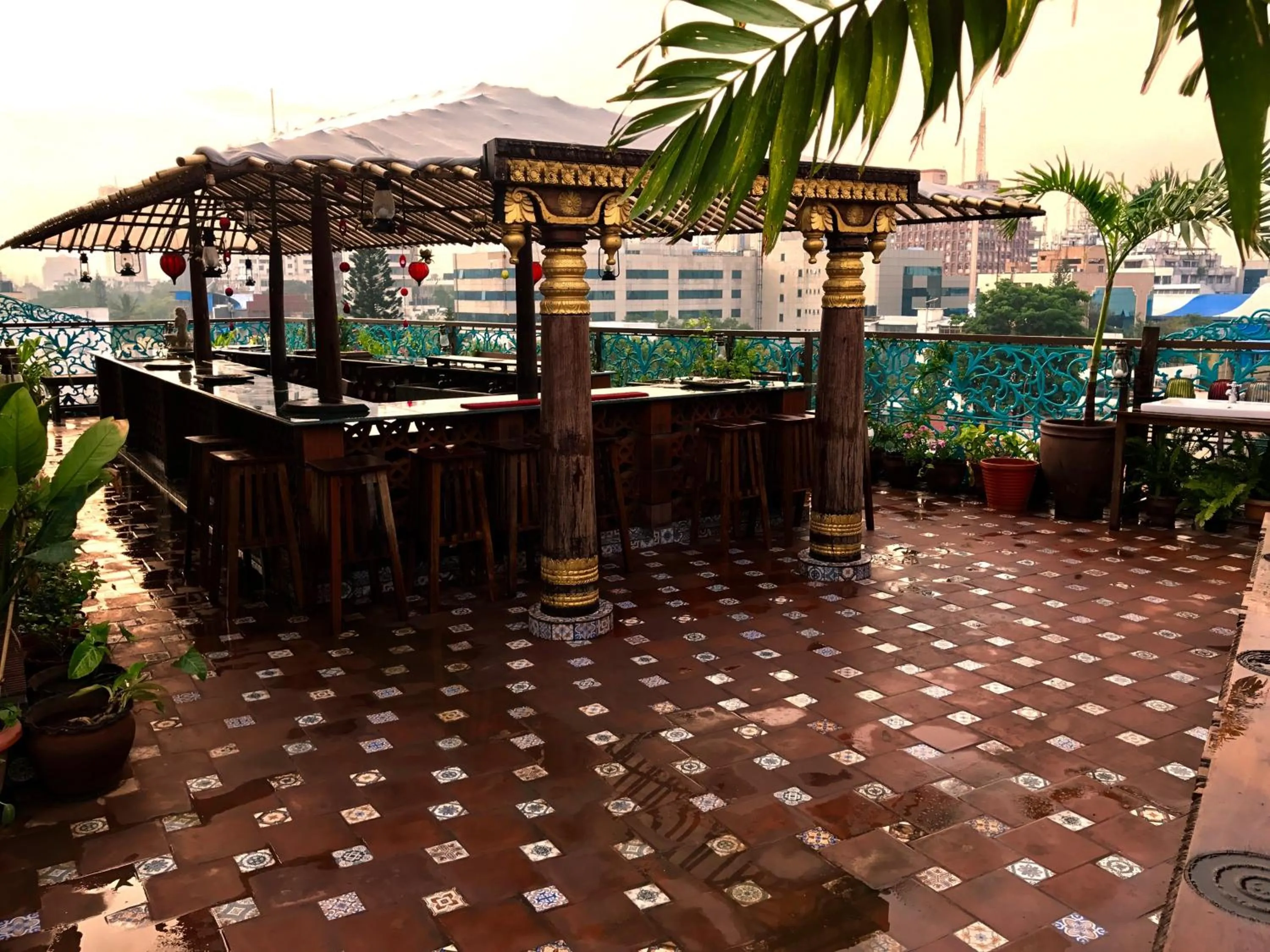 Balcony/Terrace in Golden Lotus Bangalore Boutique Suites