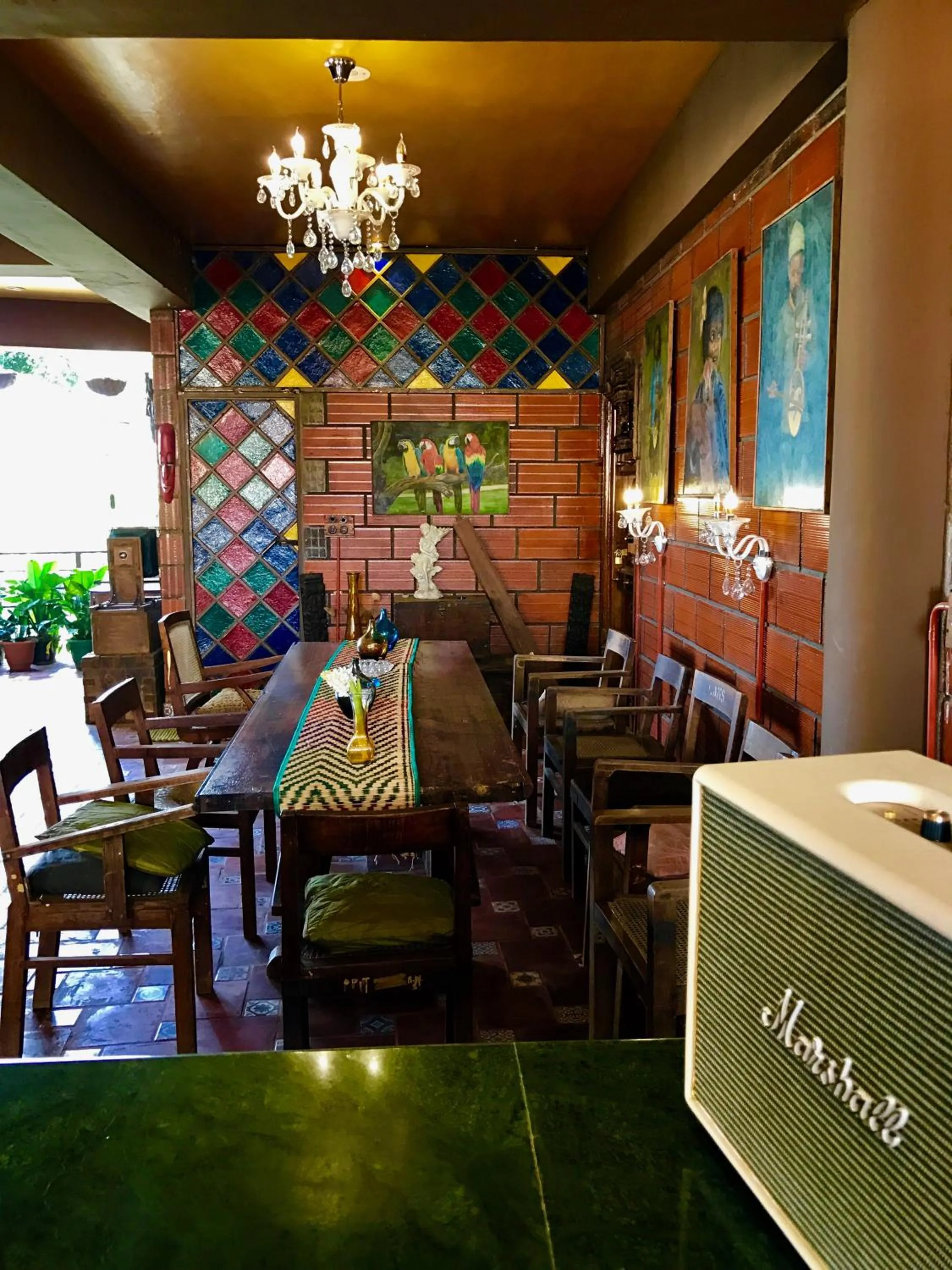 Dining area in Golden Lotus Bangalore Boutique Suites