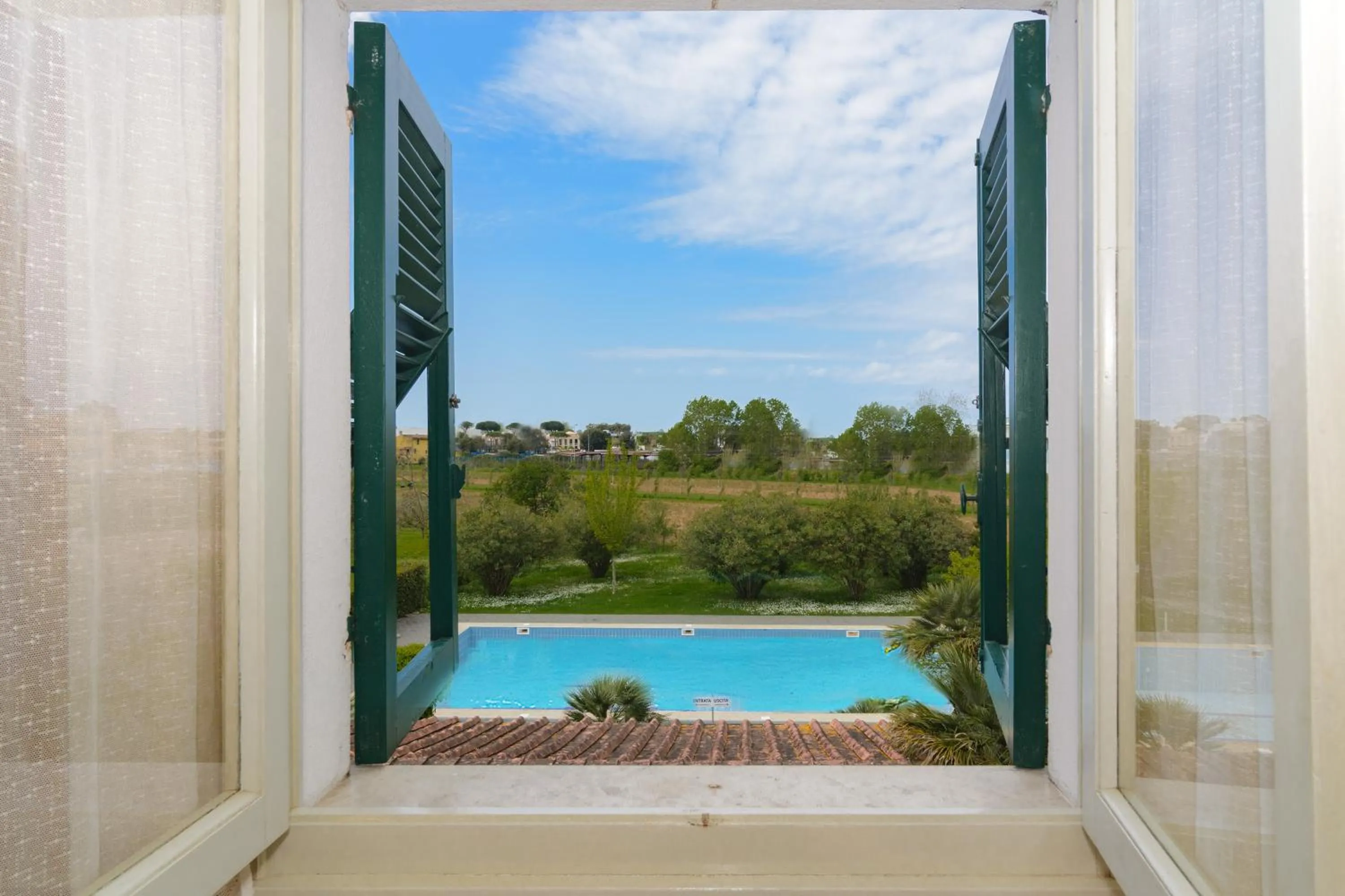 Pool view in B&B Da Pio