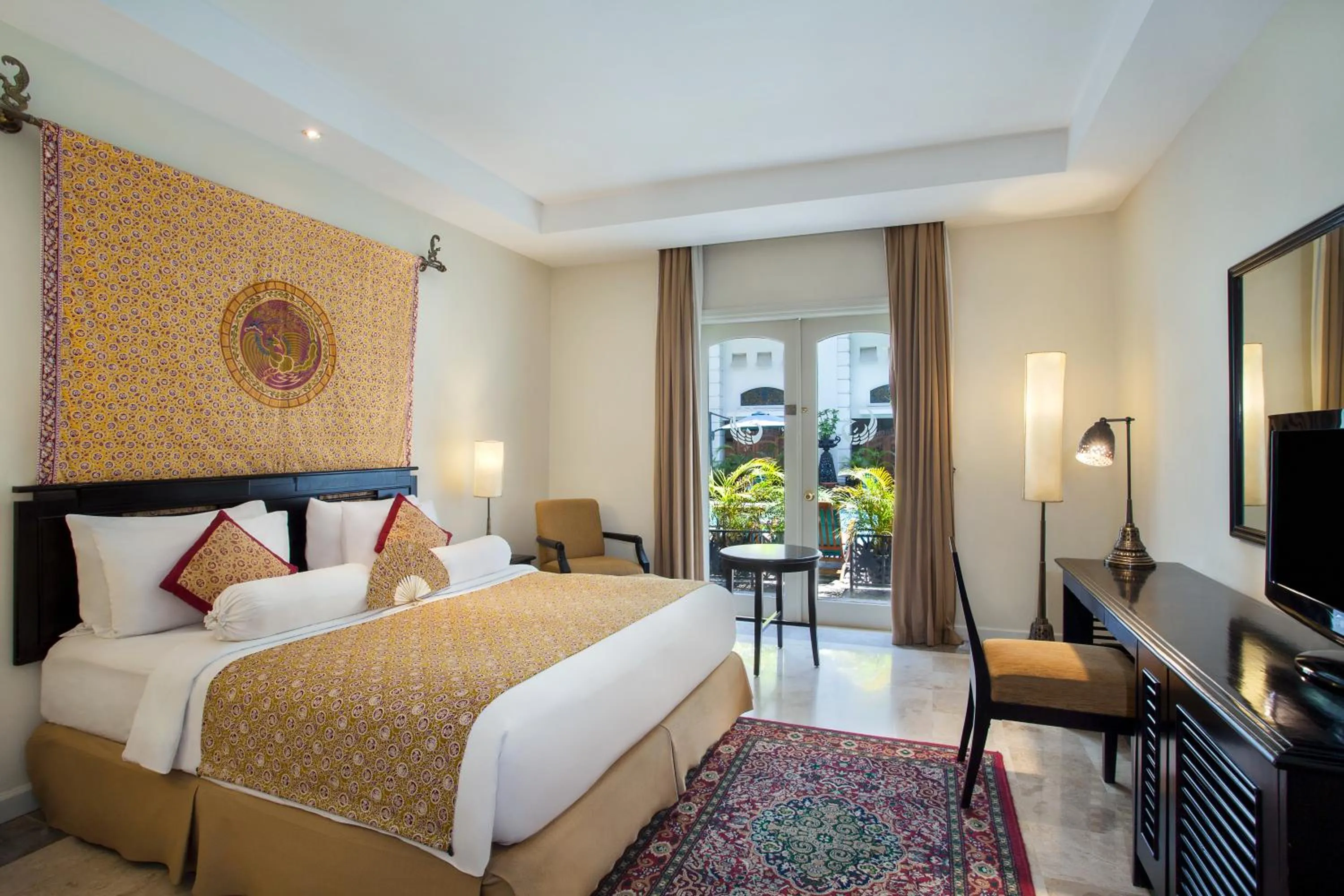 Bedroom, Bed in The Phoenix Hotel Yogyakarta - Handwritten Collection