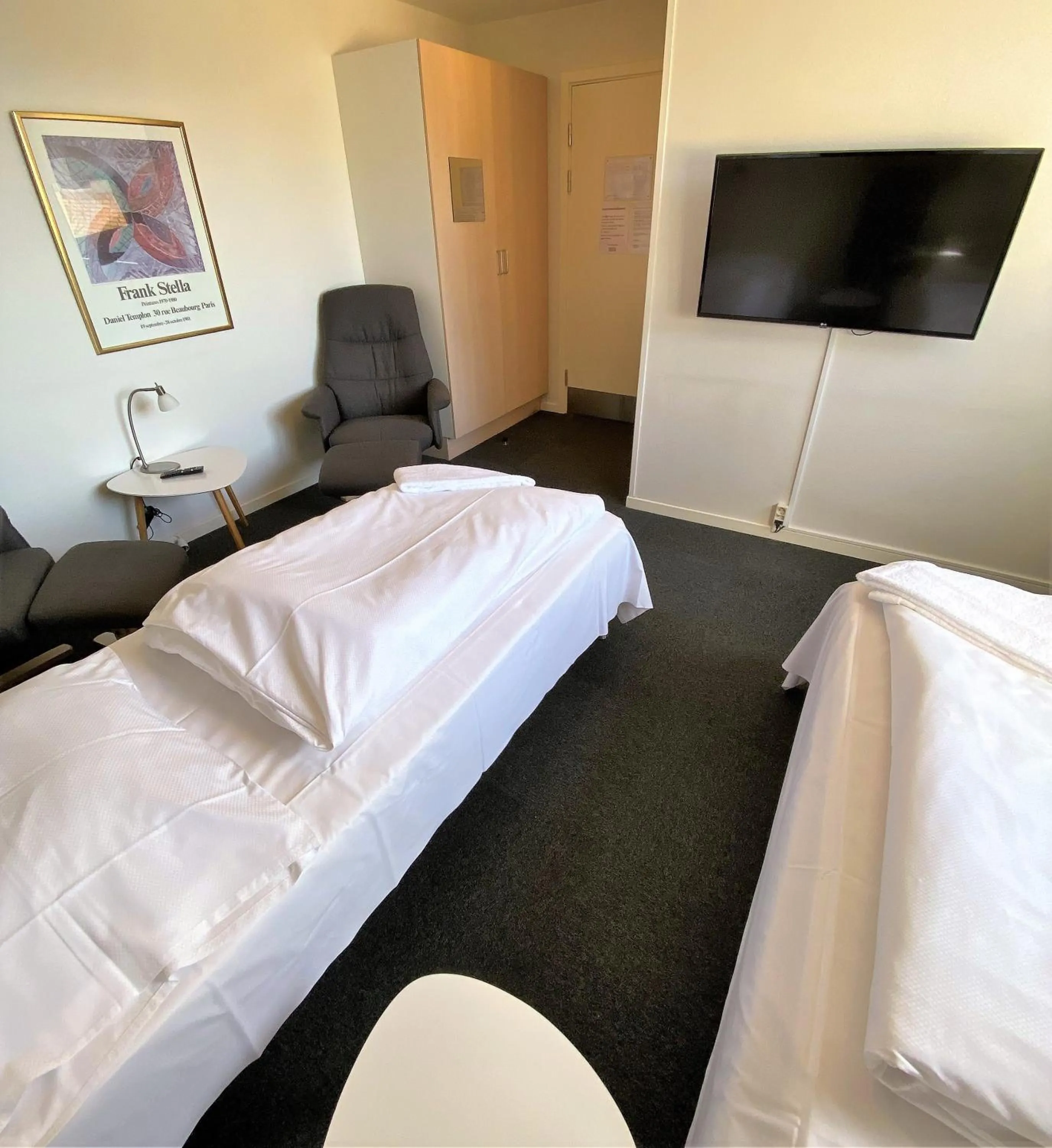 Bedroom, Bed in Motel Skive