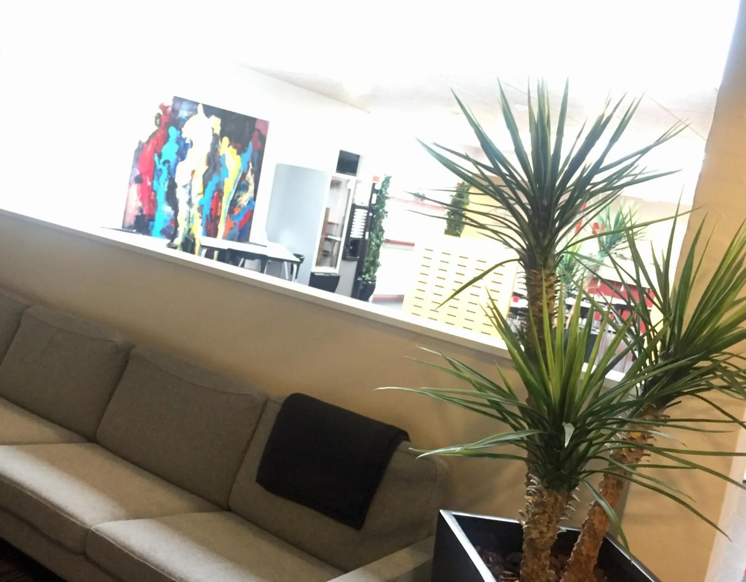 Communal lounge/ TV room in Motel Skive