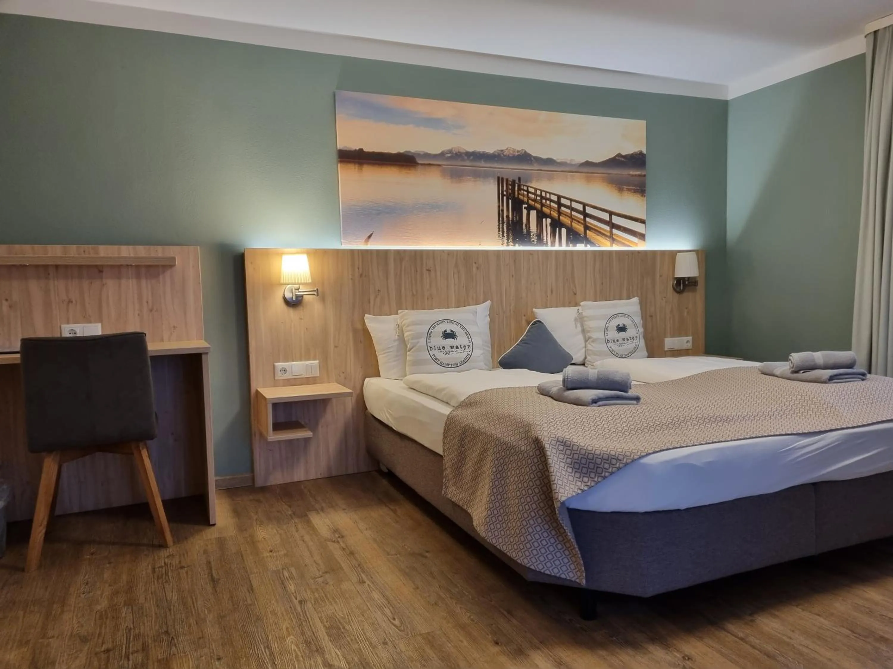 Bed in Gasthof Chiemseefischer