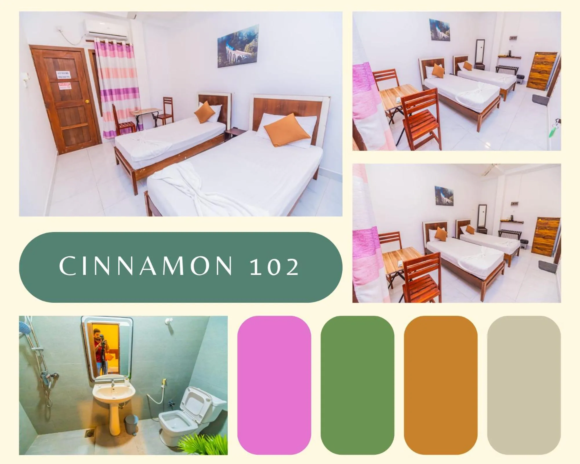 Bed in Cinnamon Airport Residencies