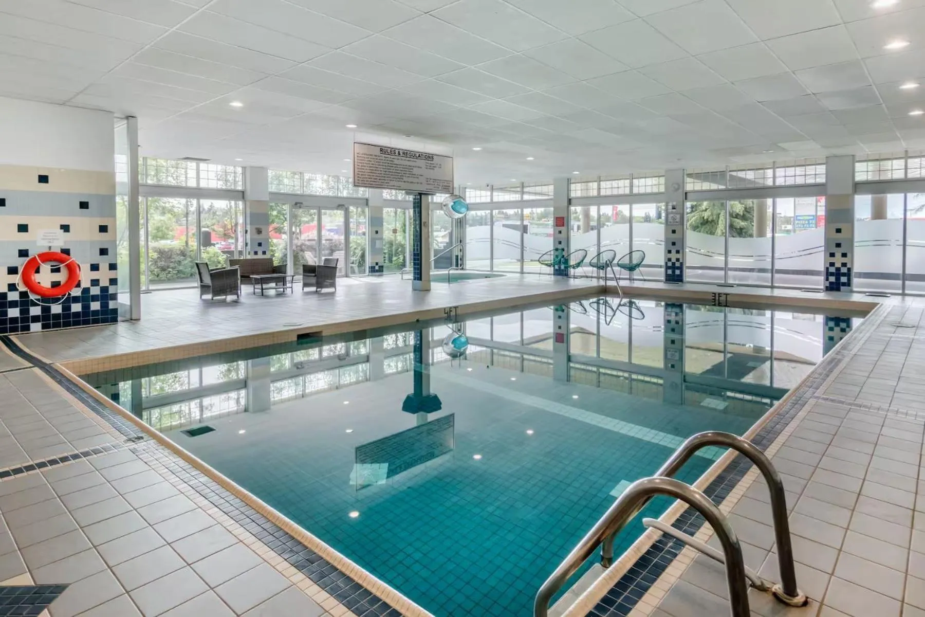 Swimming pool in Super 8 by Wyndham Macleod Trail Calgary