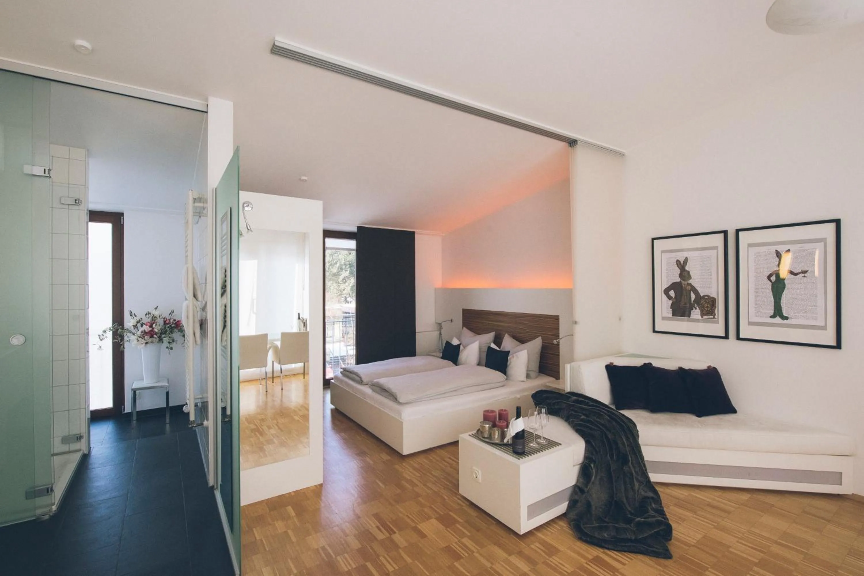 Bed in Das Wildeck Hotel & Restaurant