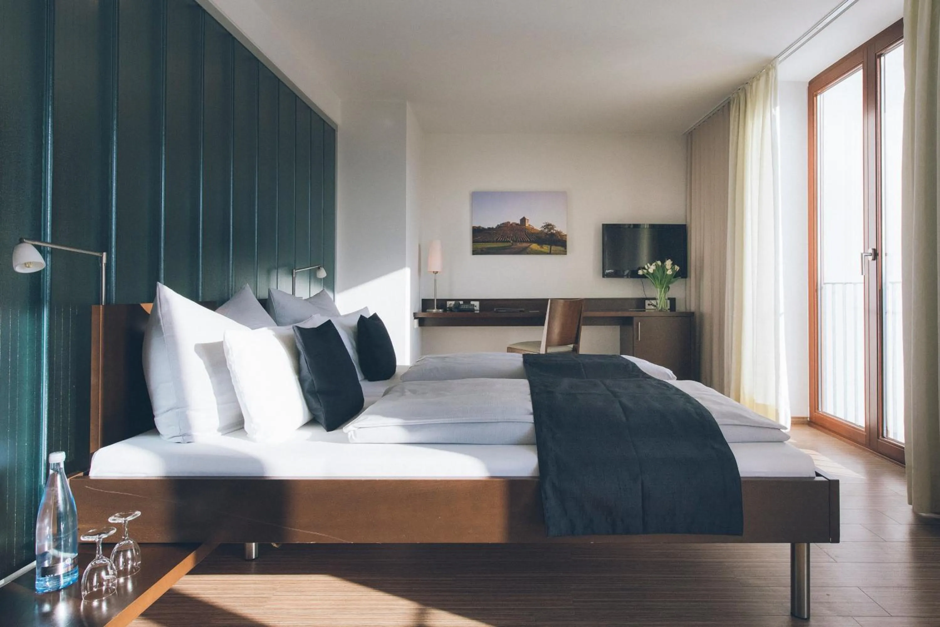 Bed in Das Wildeck Hotel & Restaurant