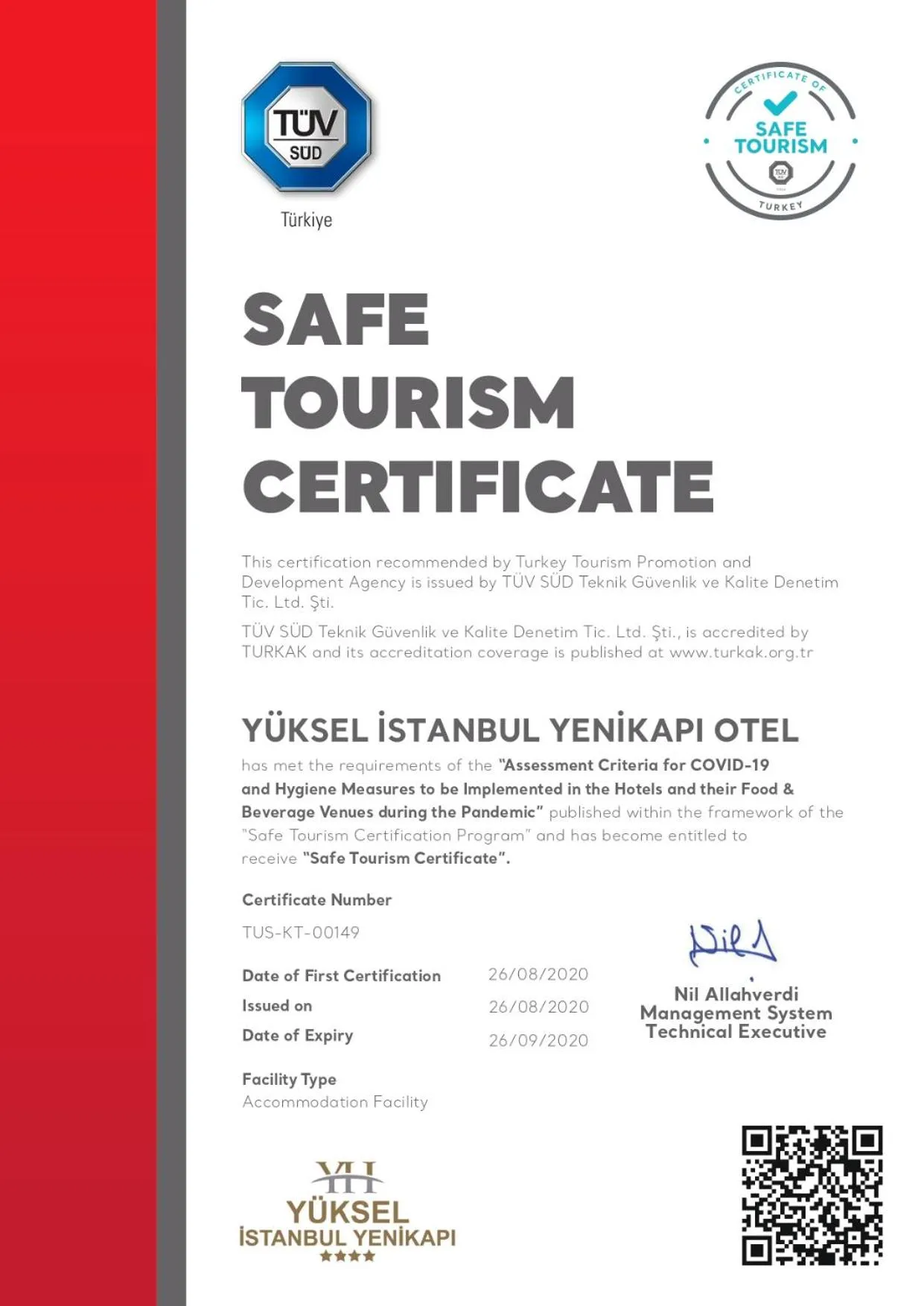 Property logo or sign in Yuksel Istanbul Yenikapı Hotel