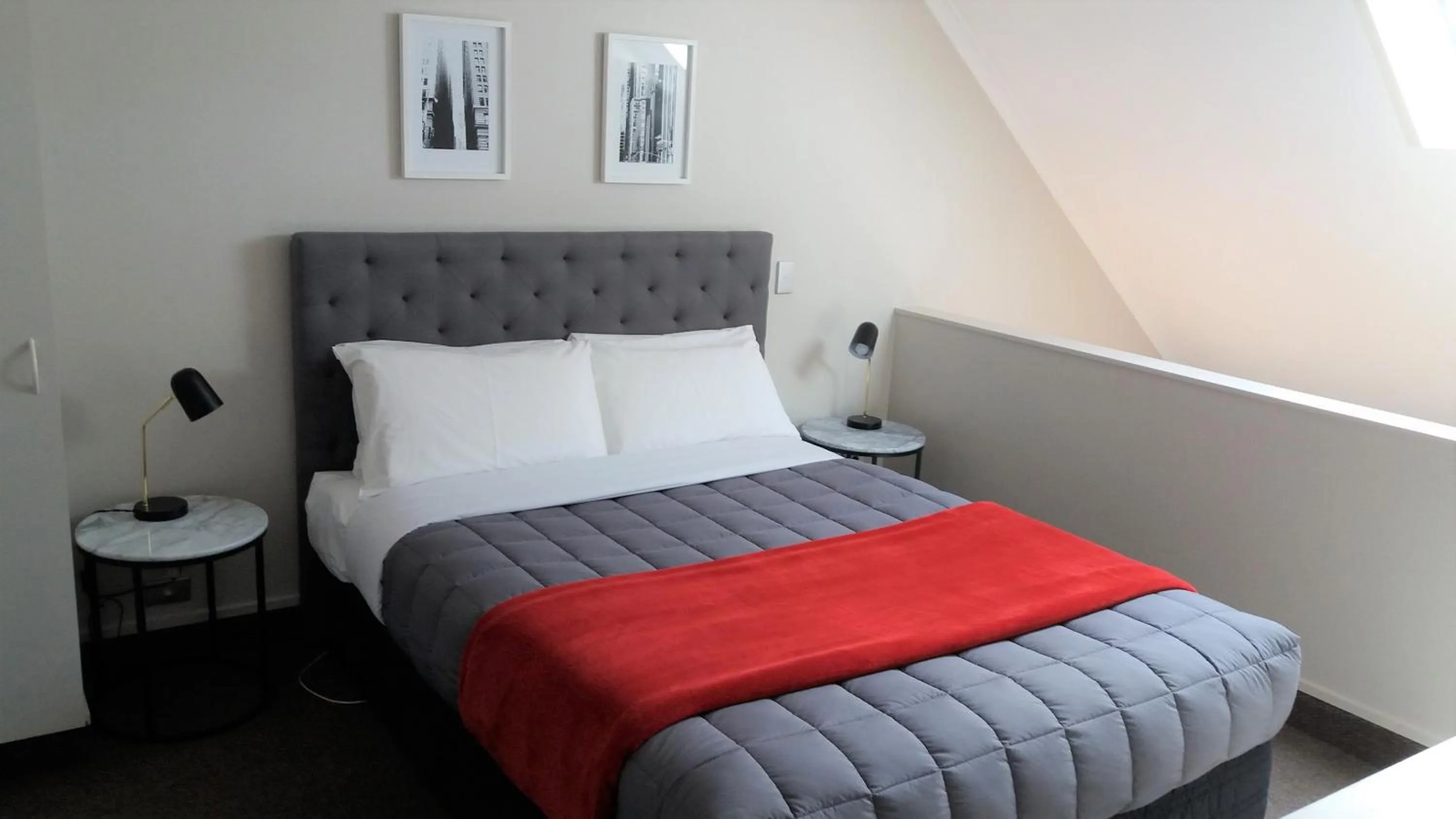 Bed in Bay Palm Motel