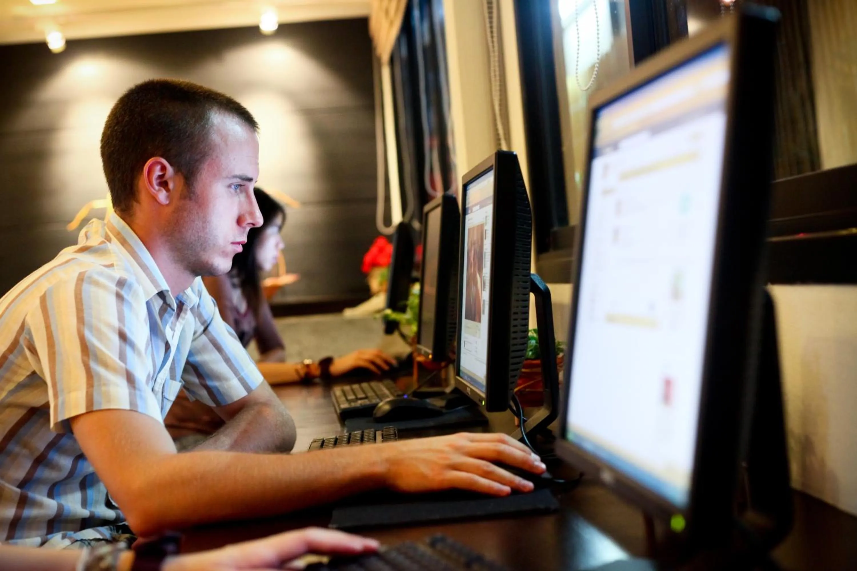 Lobby or reception in Nappark Hostel @Khao San