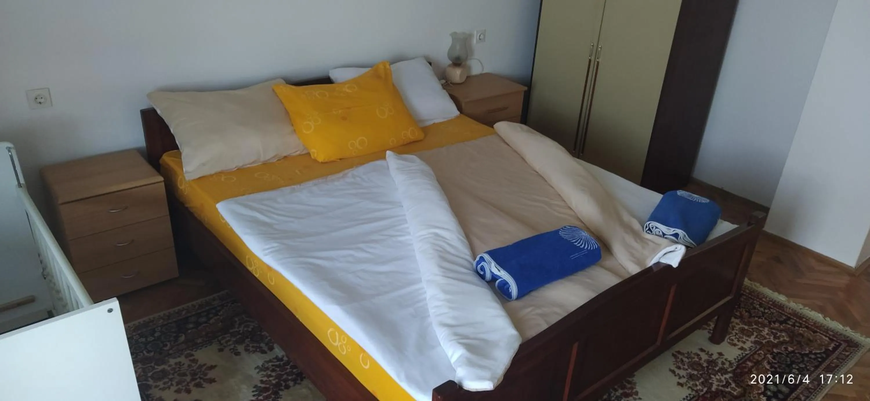 Bed in Country House Roman