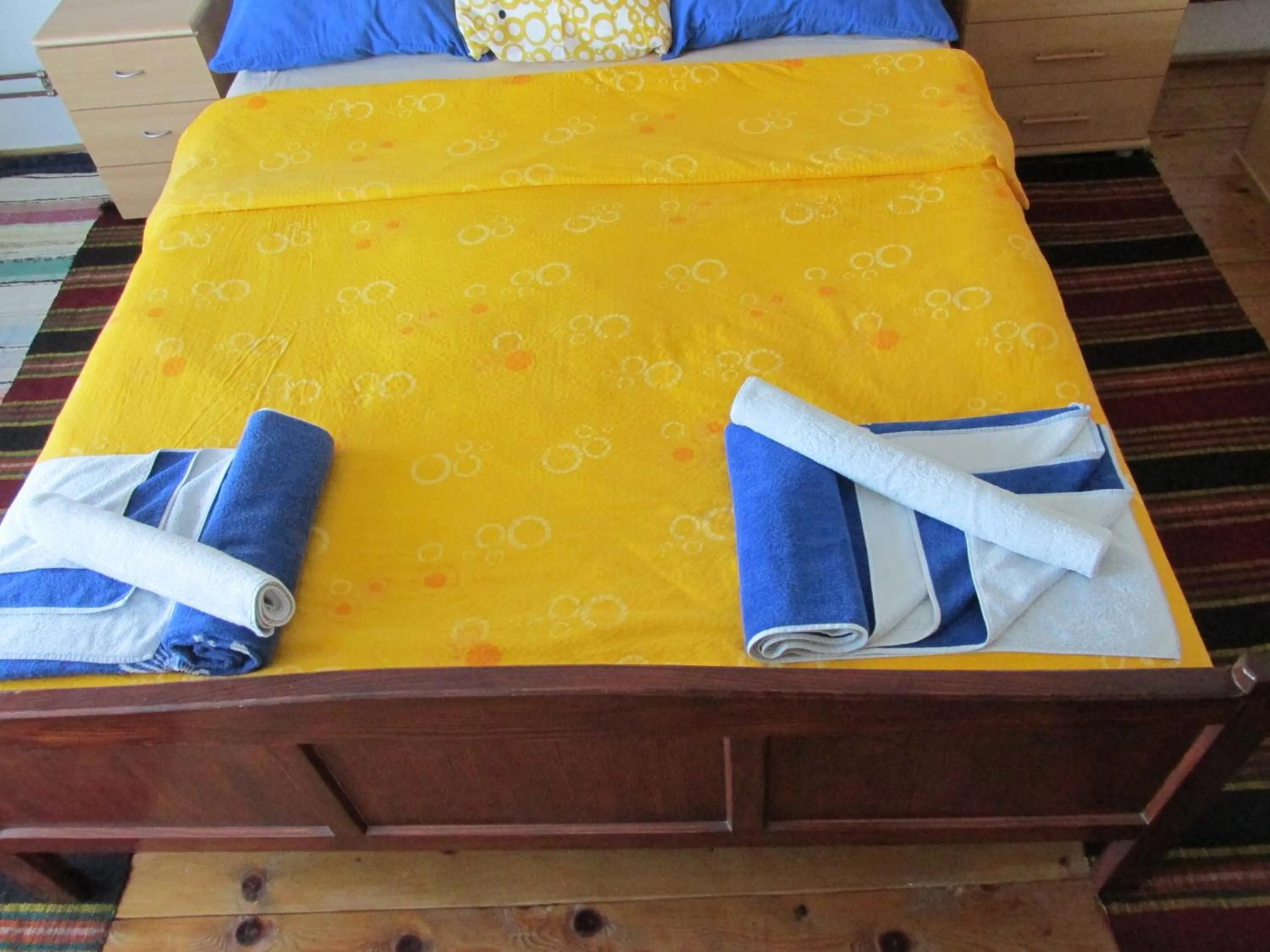 Bed in Country House Roman