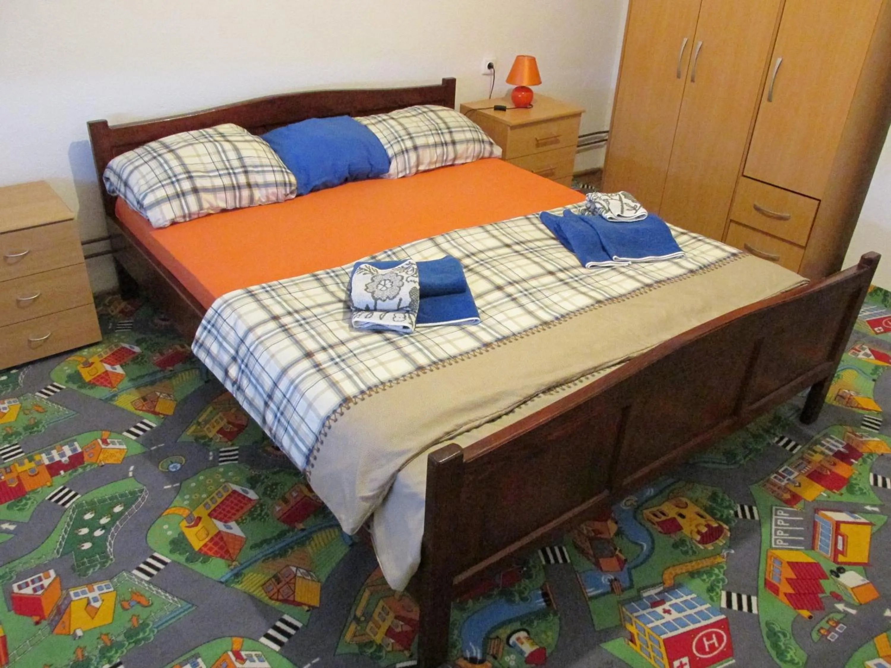 Bed in Country House Roman