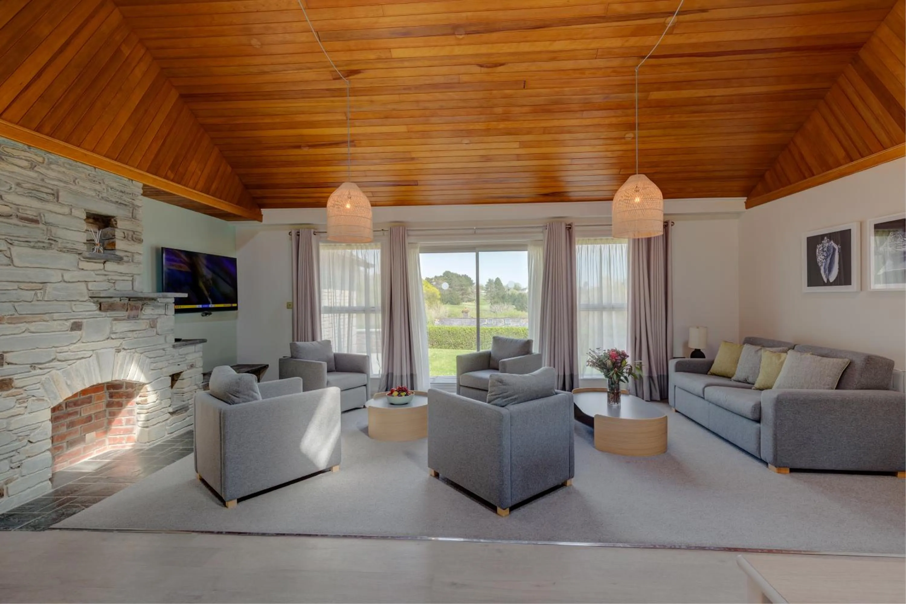 Seating area in St Mellion Estate