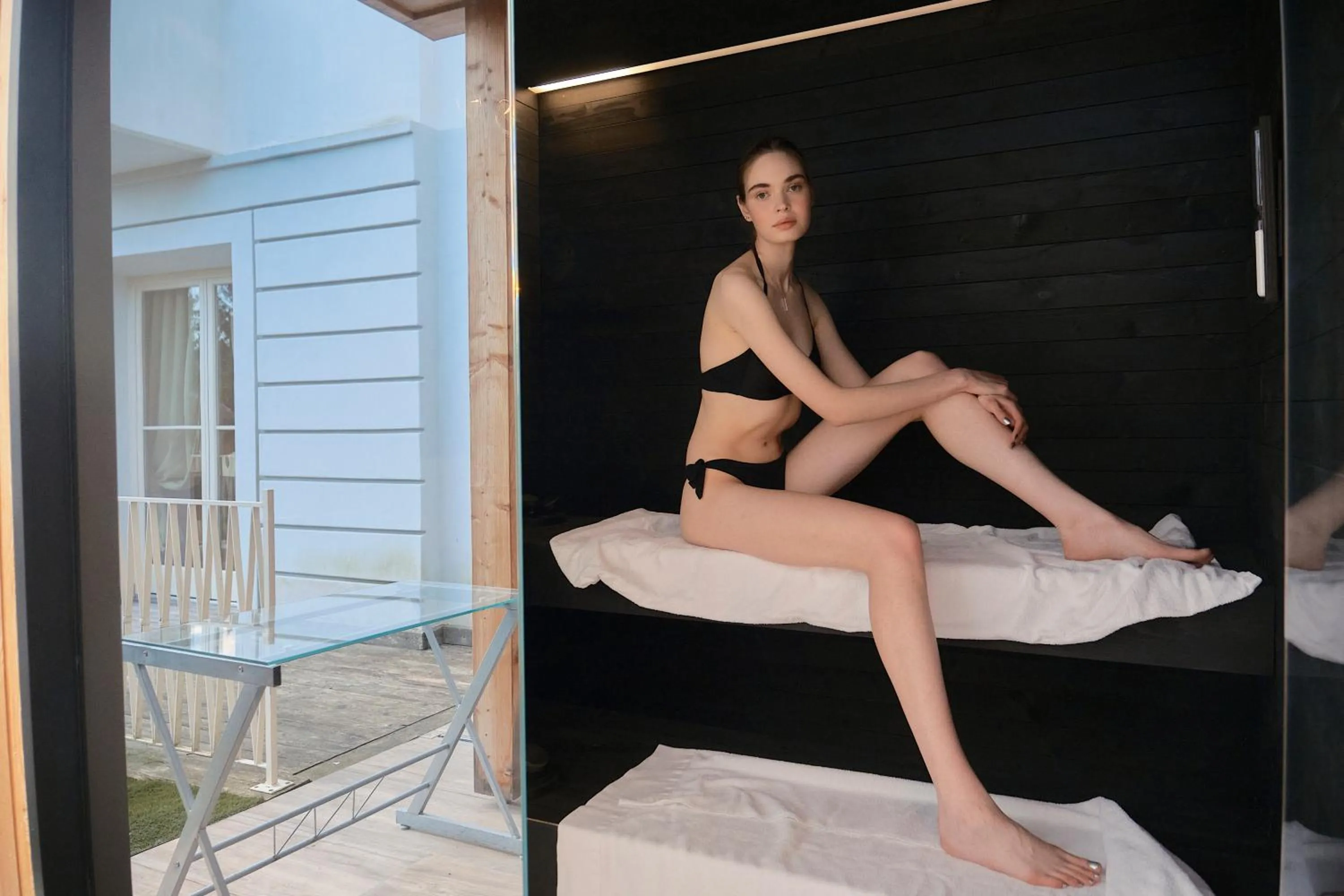 Sauna in Villa Orso Grigio