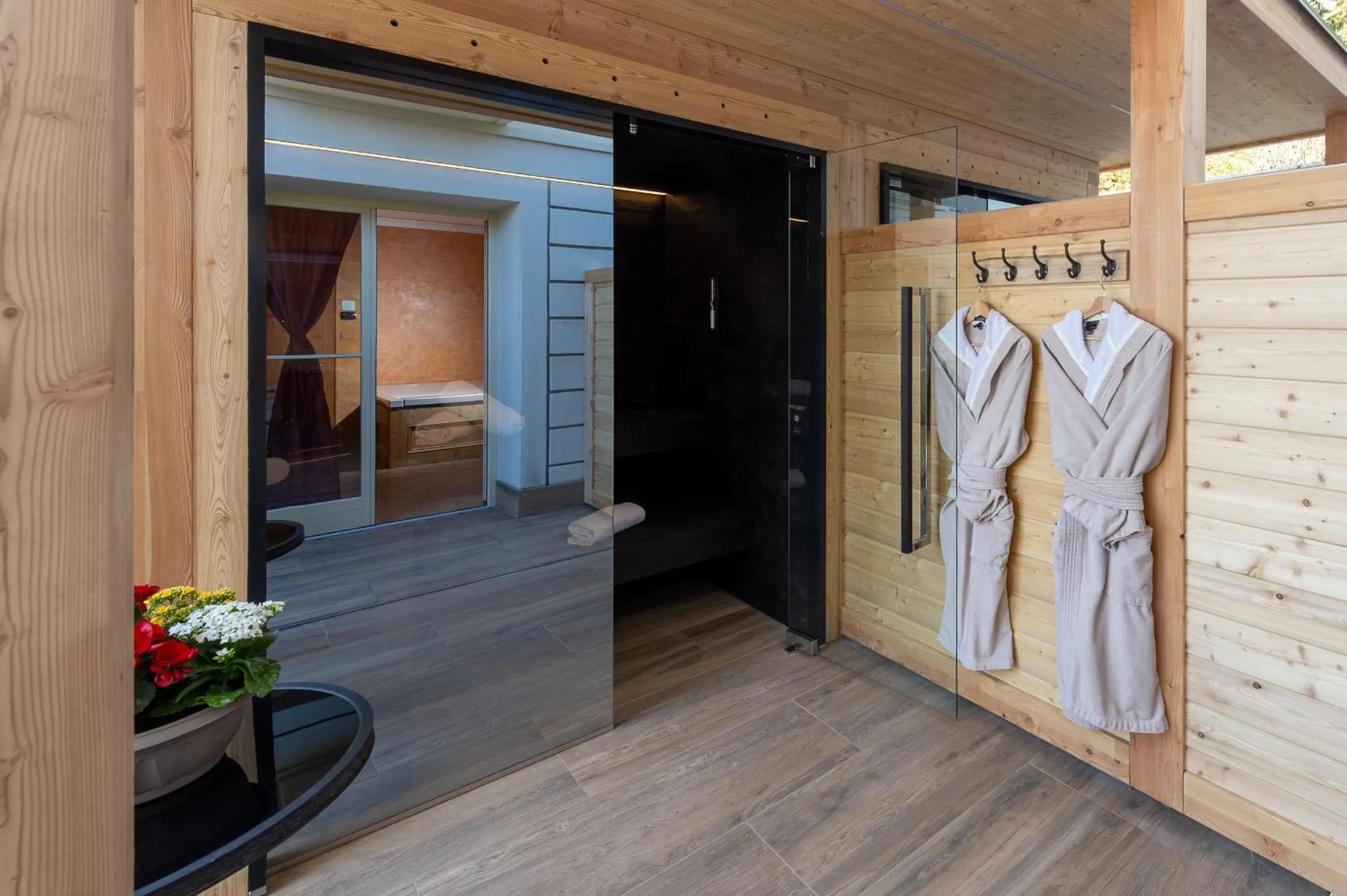 Sauna in Villa Orso Grigio