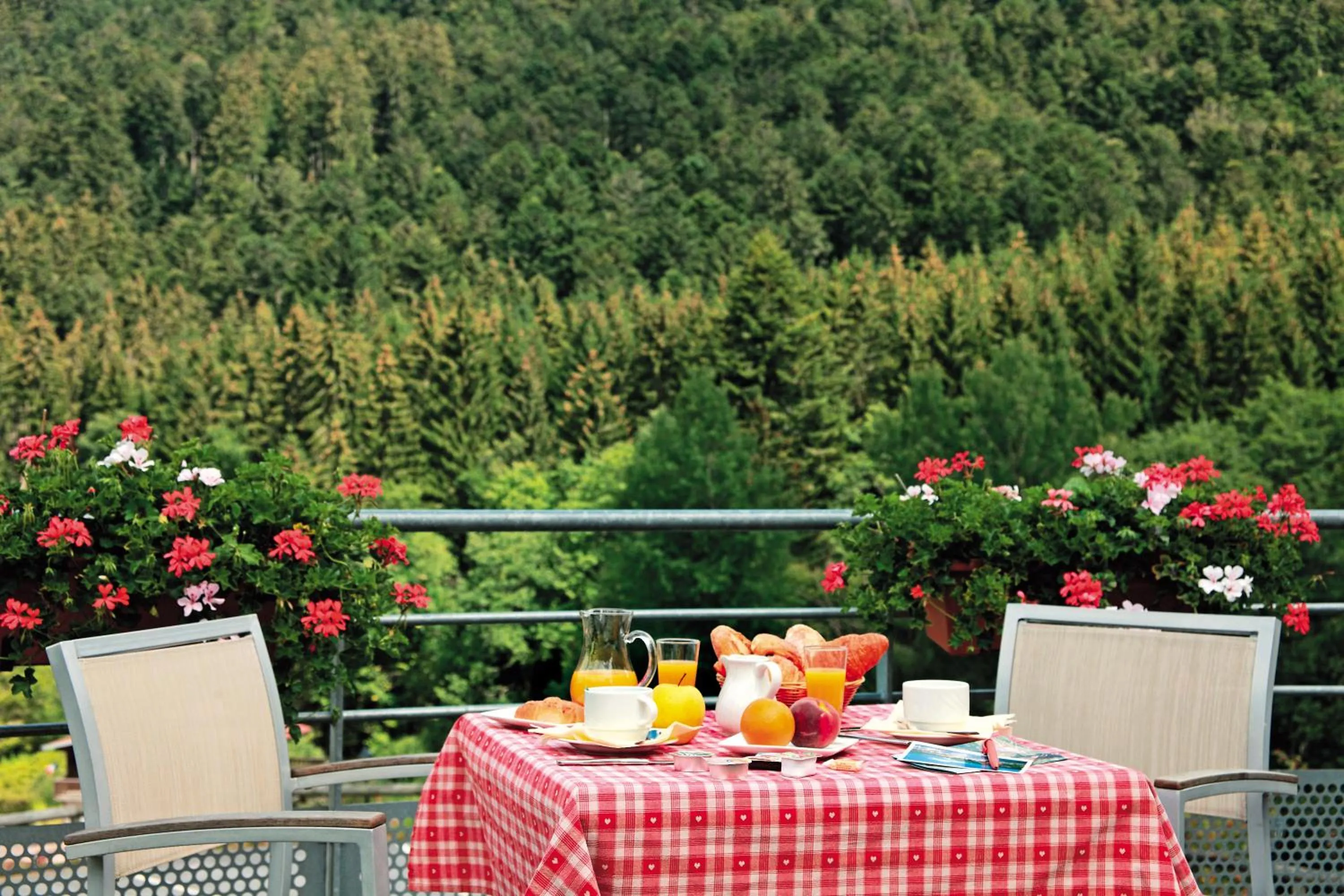 View (from property/room) in Logis Hôtel Le Vétiné