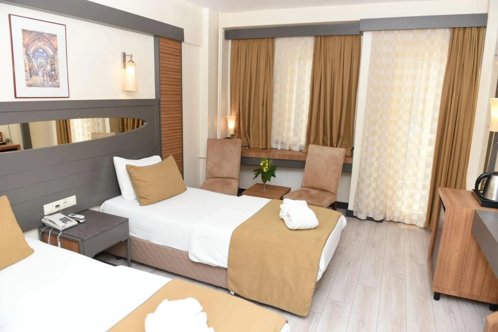 Bed in Lycus River Thermal Hotel