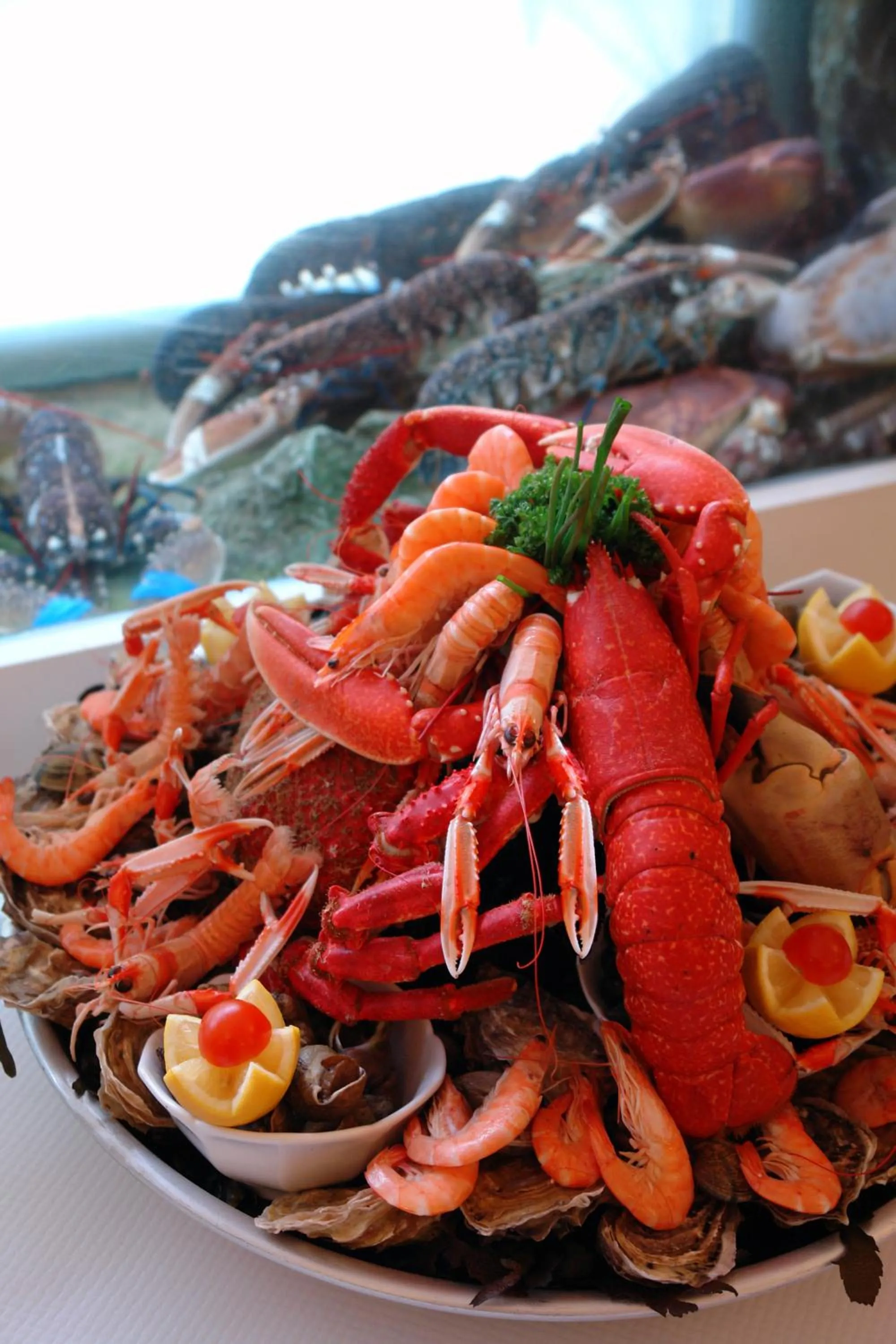 Food and drinks in Logis Hôtel Les Chardons Bleus RESTAURANT LE BISTROT DE LA MER