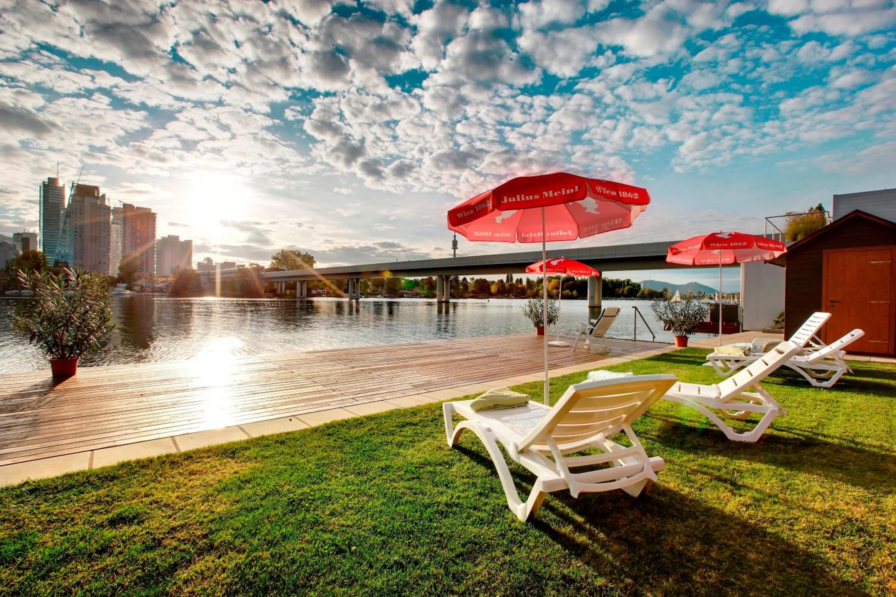 Beach in Strandhotel Alte Donau