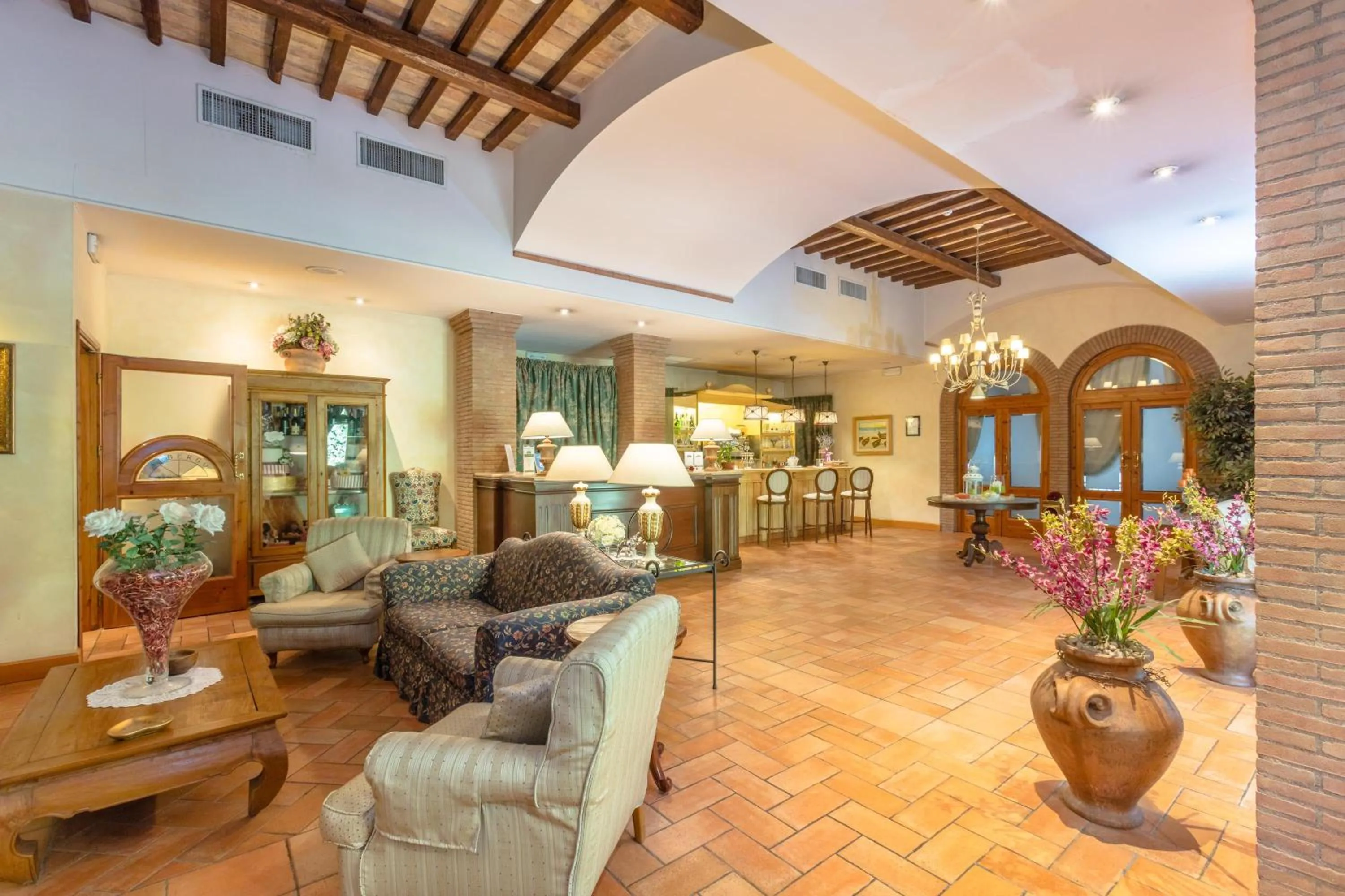 Lobby or reception in Hotel Ristorante La Pergola